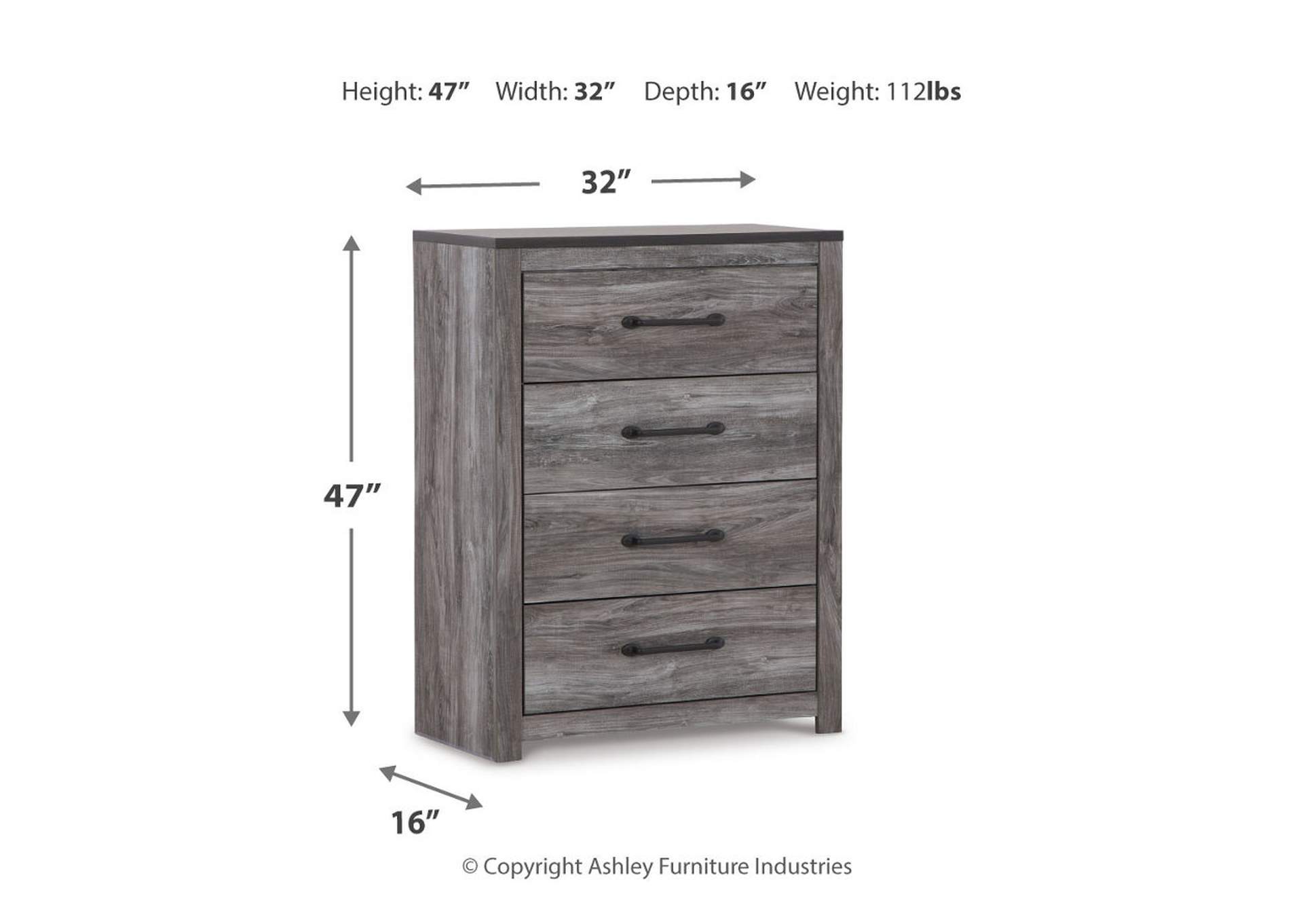 Bronyan King Panel Bed with Mirrored Dresser and Chest,Signature Design By Ashley