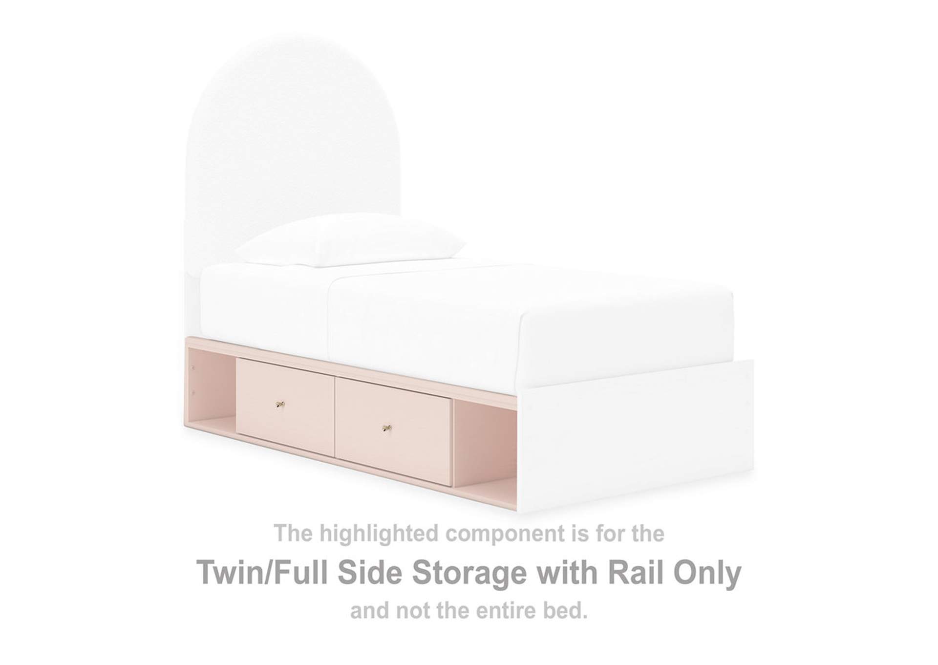 Wistenpine Twin Upholstered Panel Bed with Storage,Signature Design By Ashley