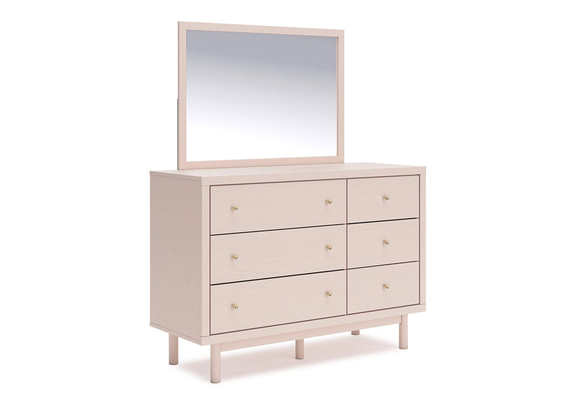 Wistenpine Full Upholstered Panel Headboard, Dresser and Mirror,Signature Design By Ashley