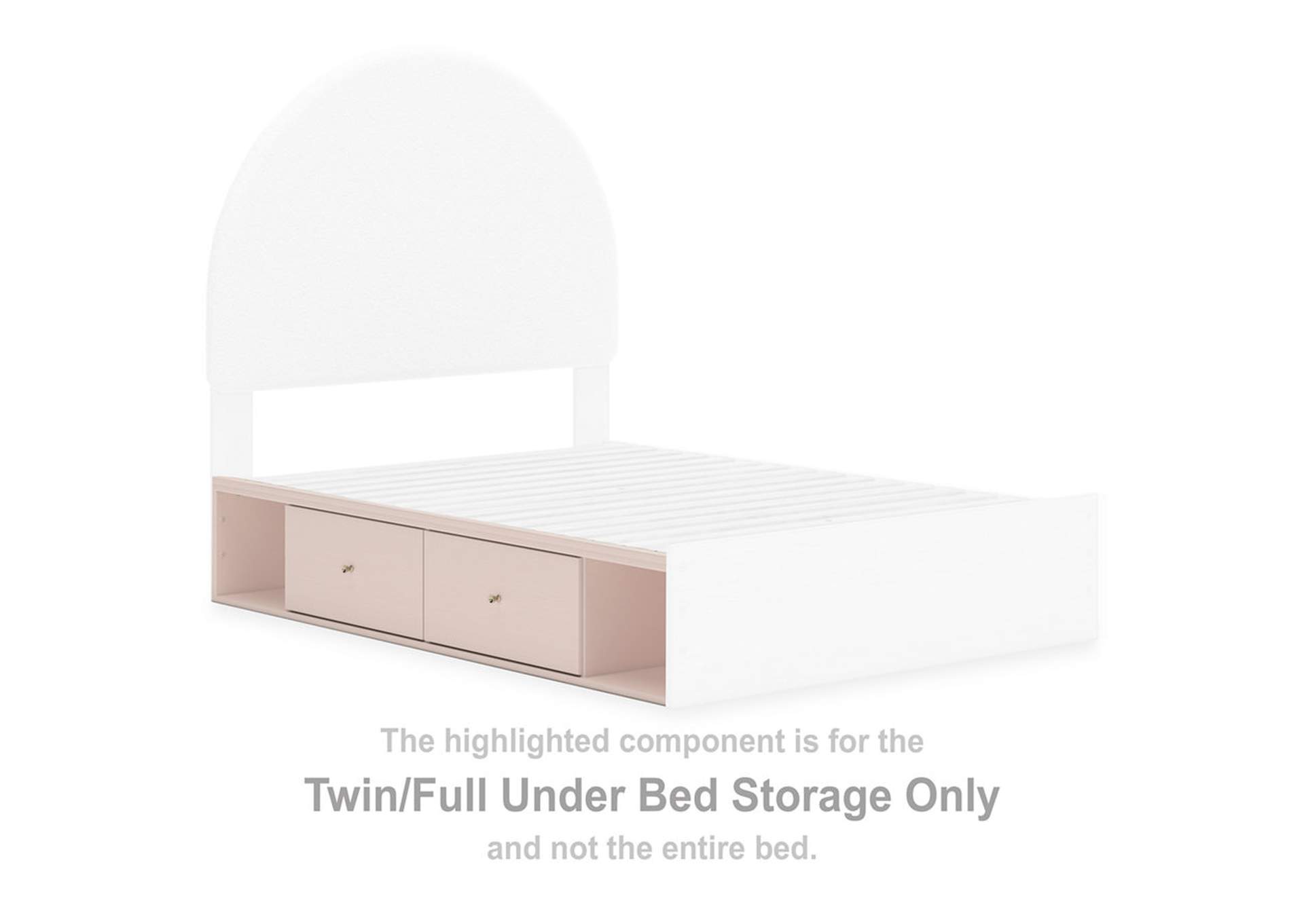 Wistenpine Twin Upholstered Panel Bed with Storage,Signature Design By Ashley