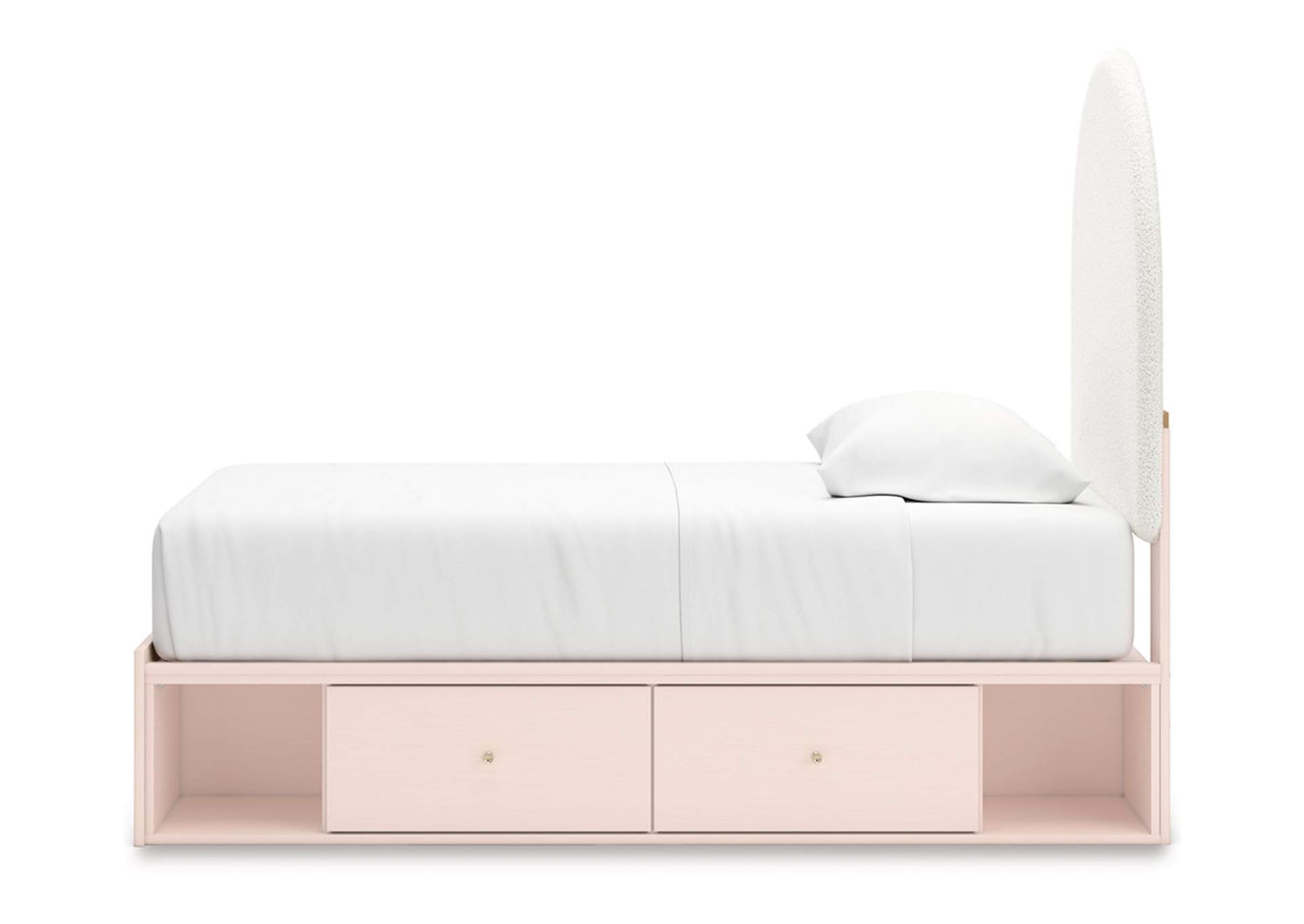 Wistenpine Twin Upholstered Panel Bed with Storage,Signature Design By Ashley