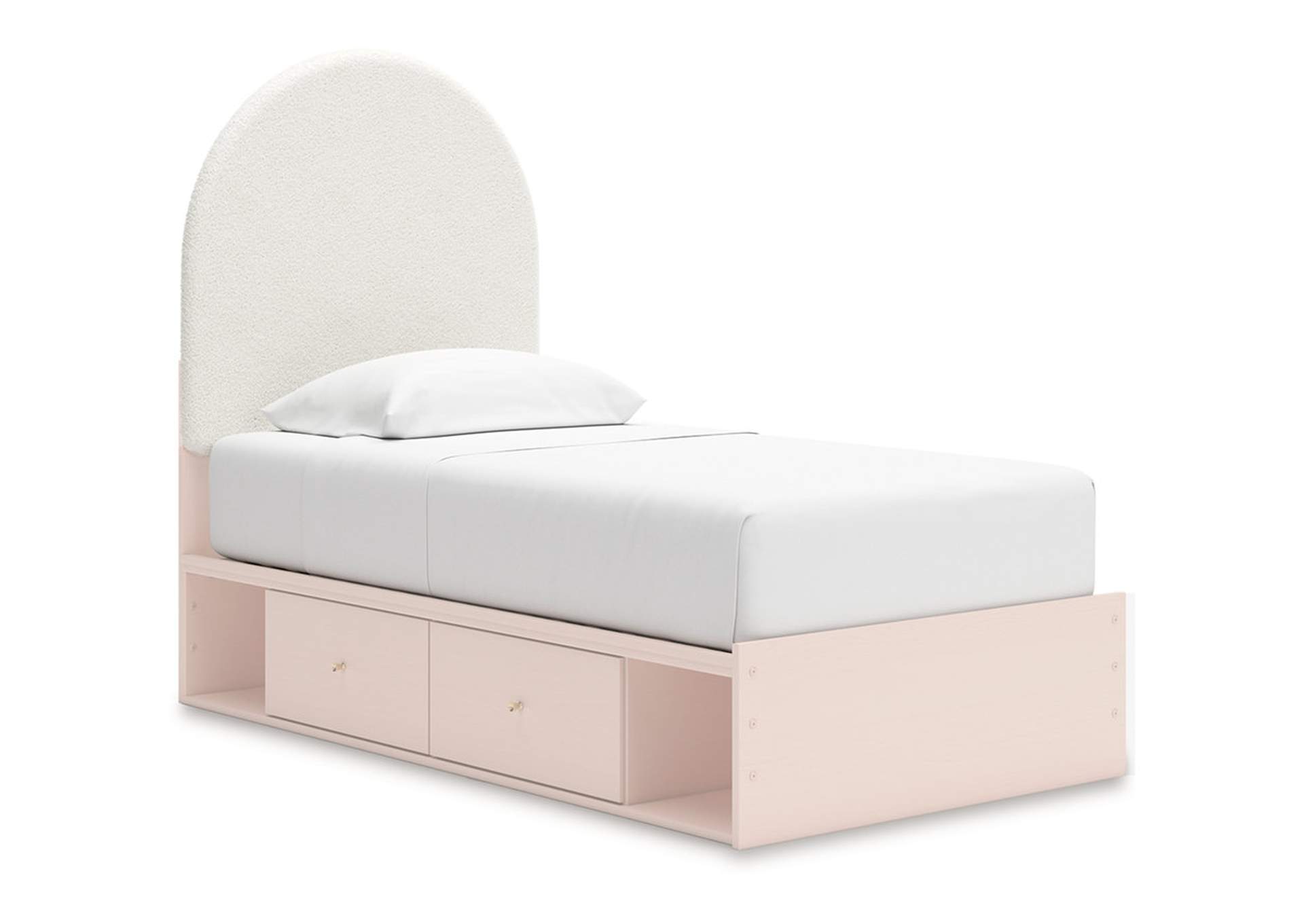 Wistenpine Twin Upholstered Panel Bed with Storage,Signature Design By Ashley