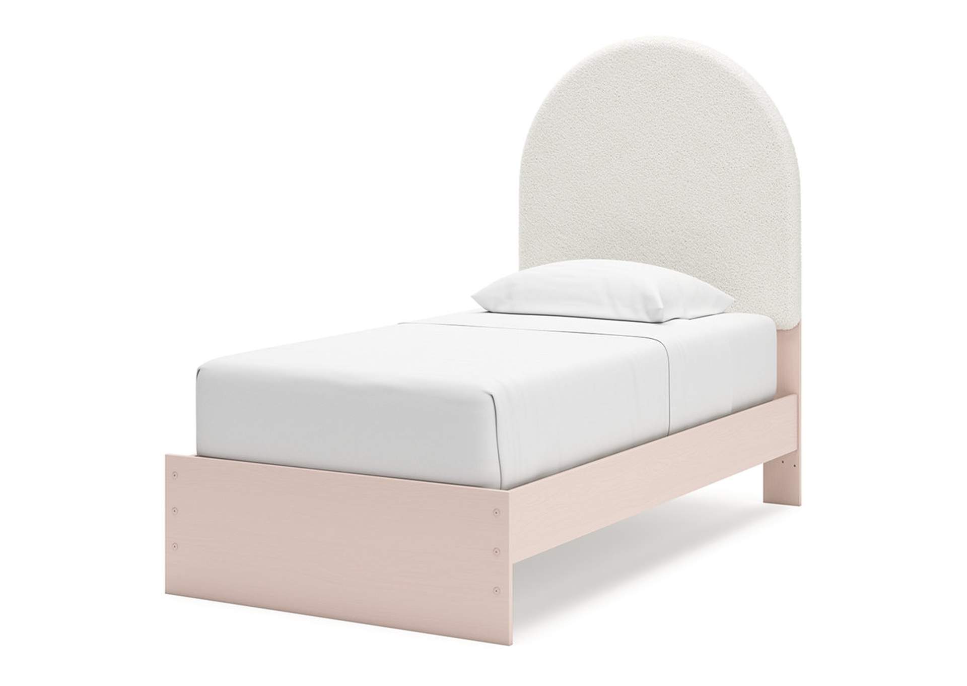 Wistenpine Twin Upholstered Panel Bed, Dresser and Mirror,Signature Design By Ashley