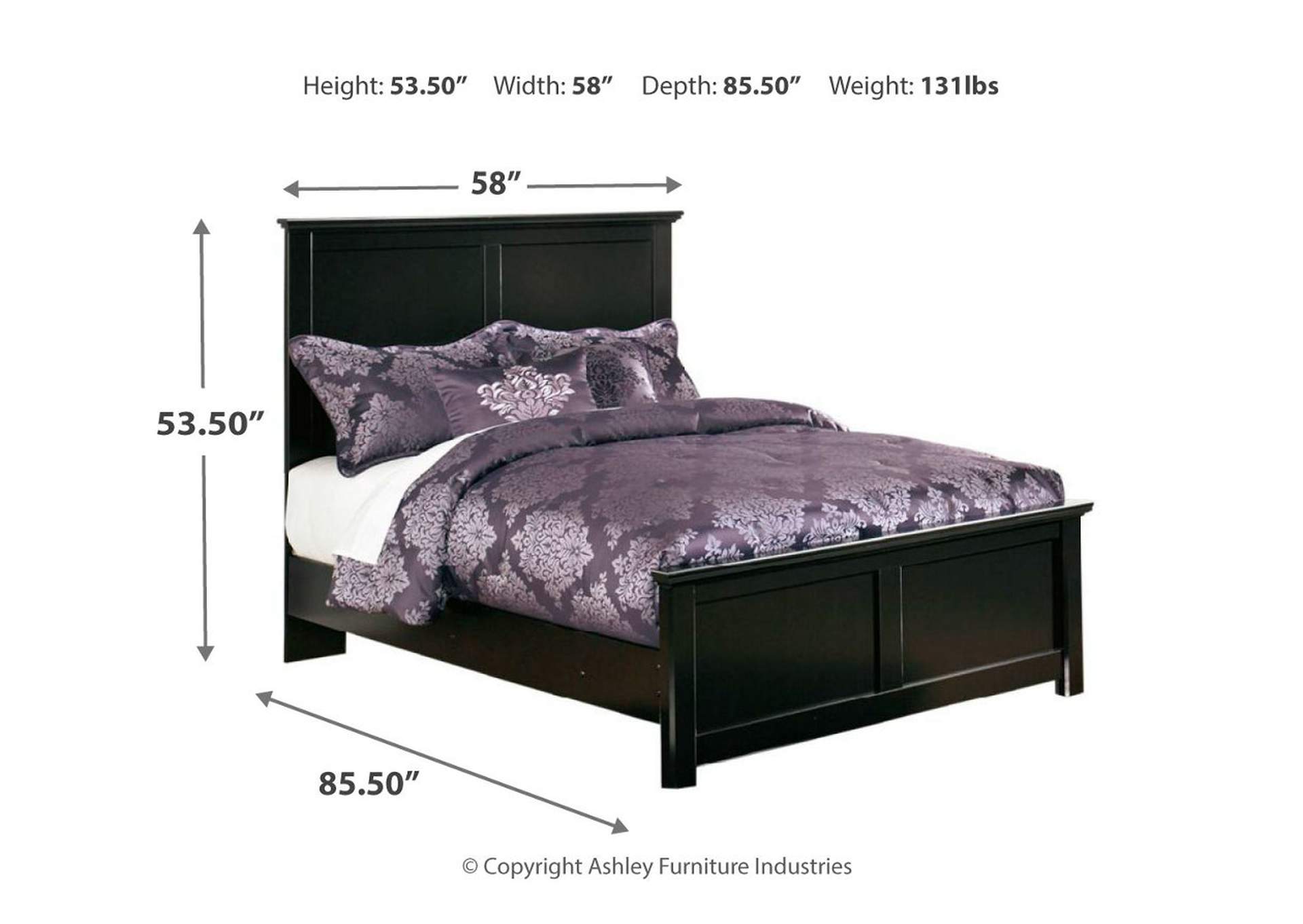 Maribel Full Panel Bed with Dresser, Mirror and 2 Nightstands,Signature Design By Ashley