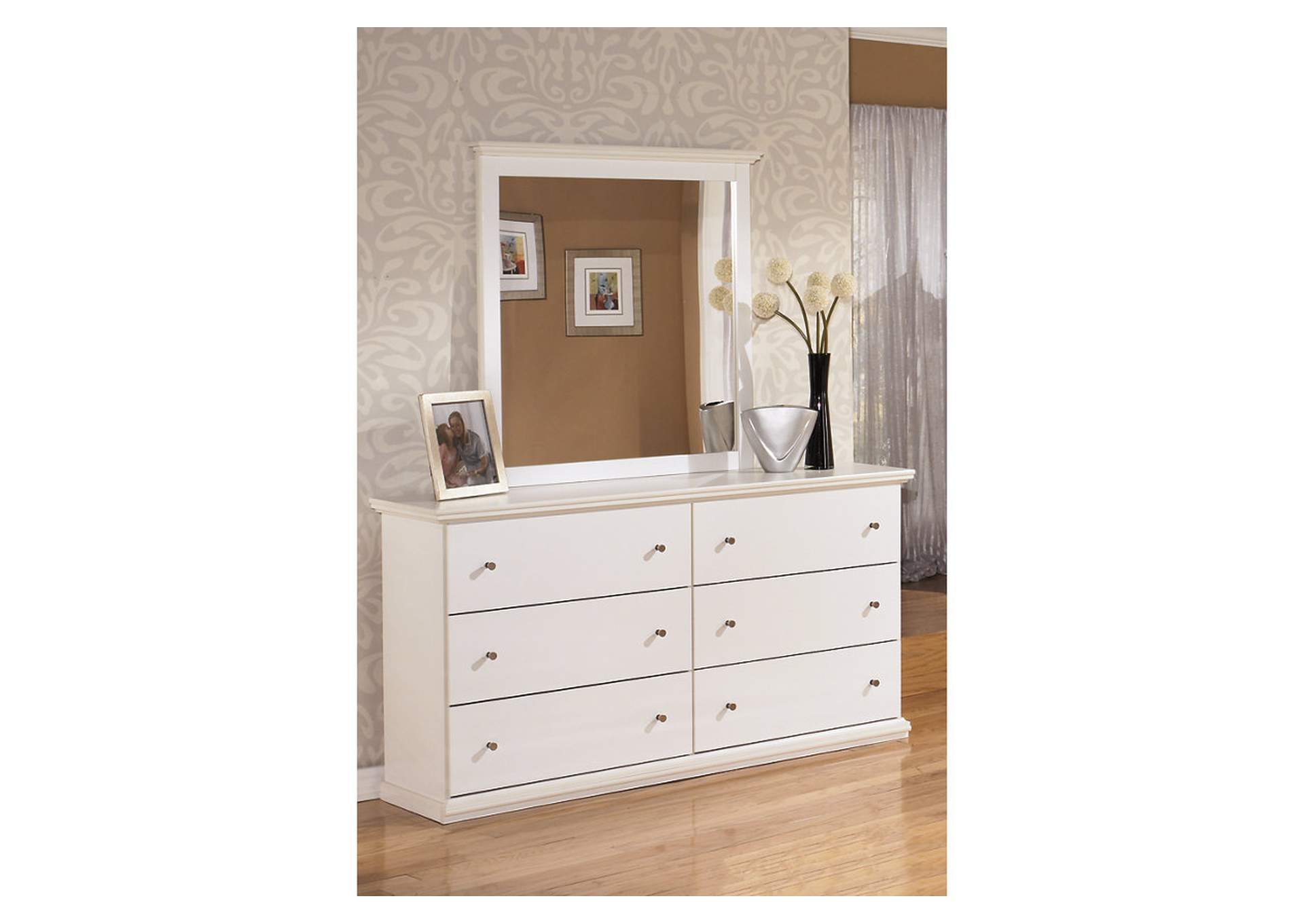 Bostwick Shoals Queen Panel Bed with Mirrored Dresser, Chest and 2 Nightstands,Signature Design By Ashley