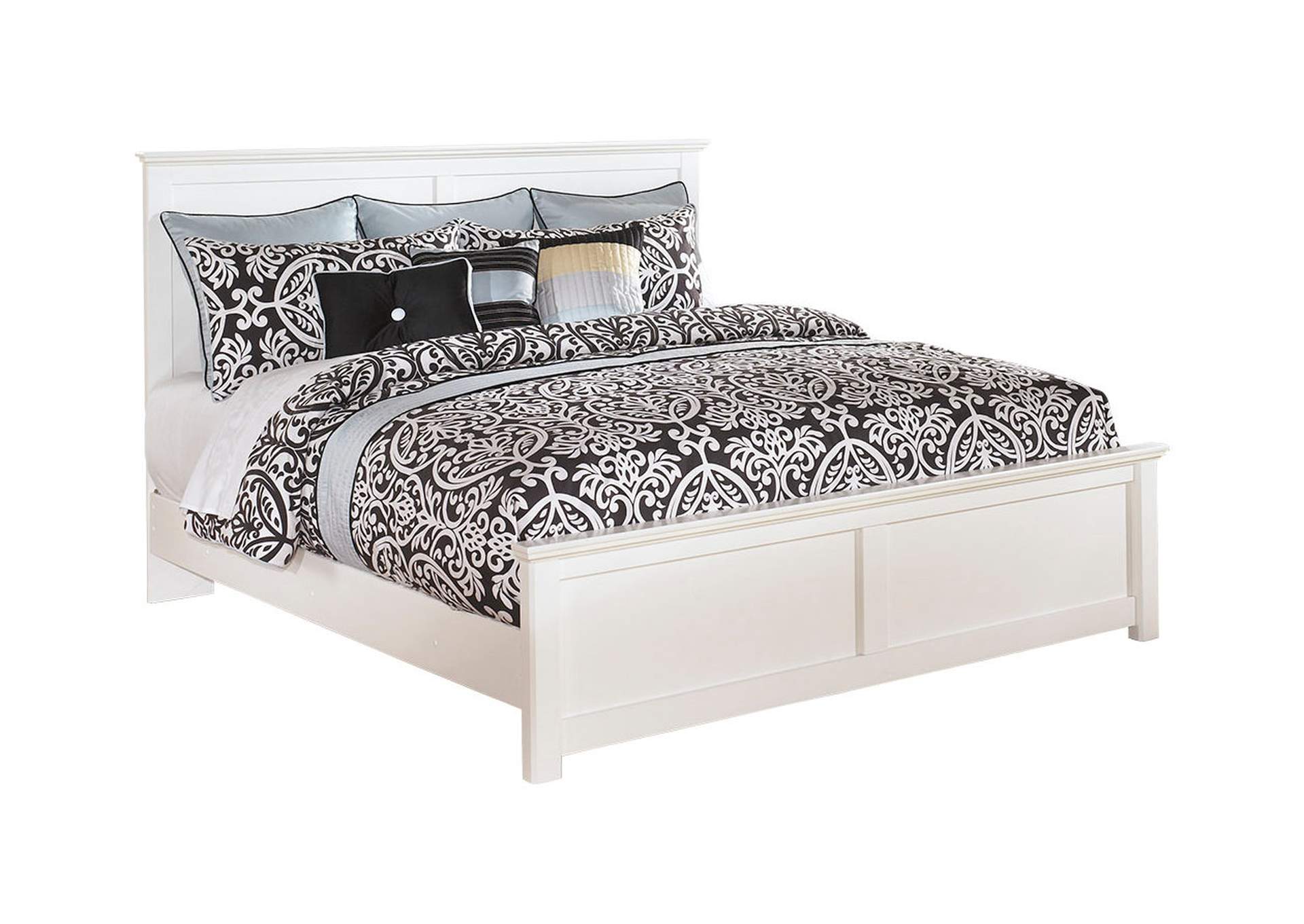 Bostwick Shoals King Panel Bed with Mirrored Dresser,Signature Design By Ashley