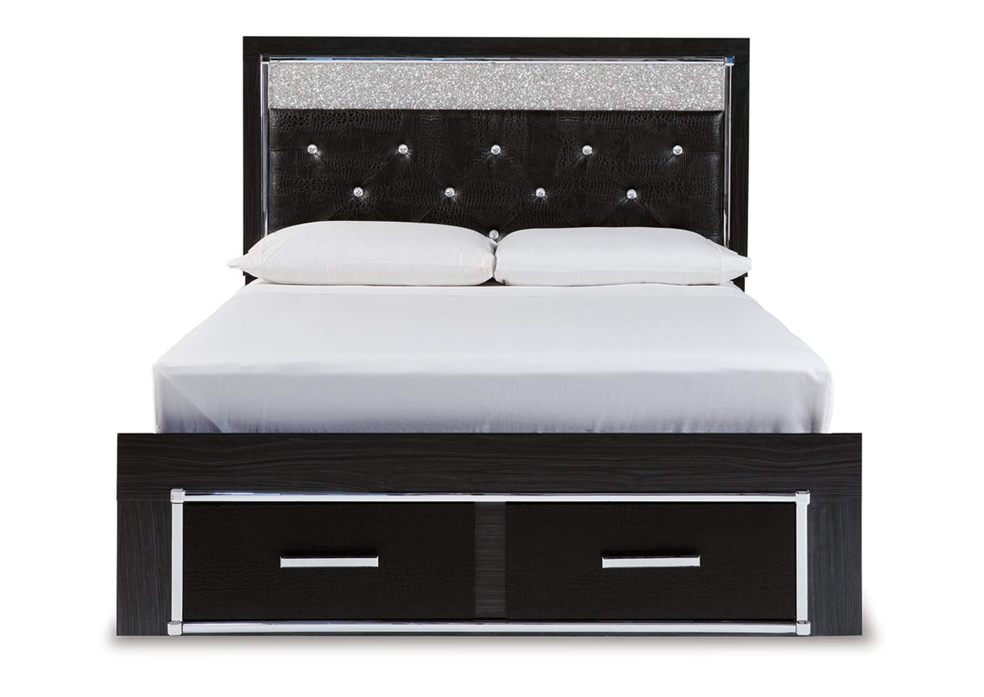 Kaydell Queen Upholstered Panel Storage Bed, Dresser and Mirror,Signature Design By Ashley