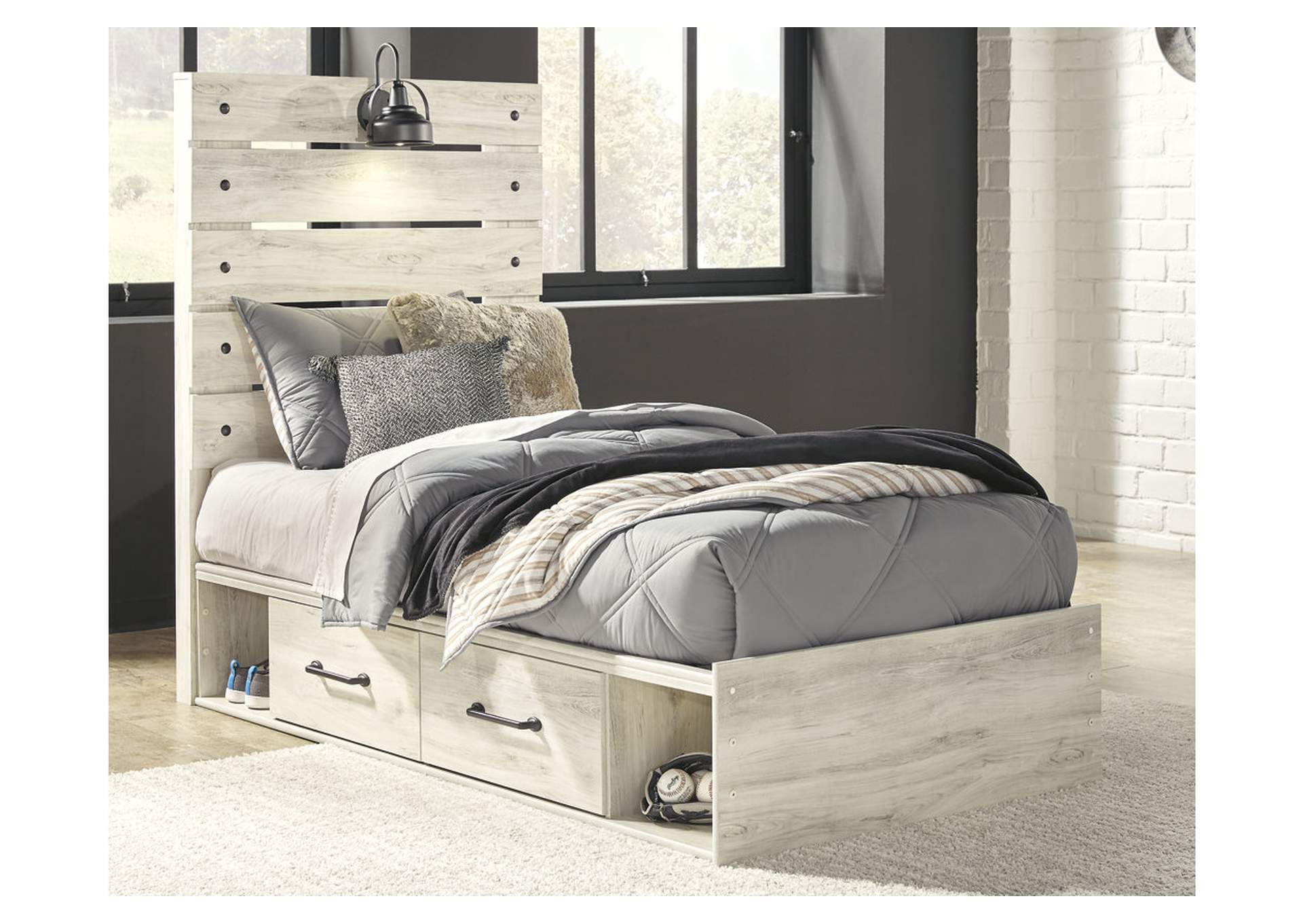 Cambeck Twin Panel Bed with 4 Storage Drawers,Signature Design By Ashley