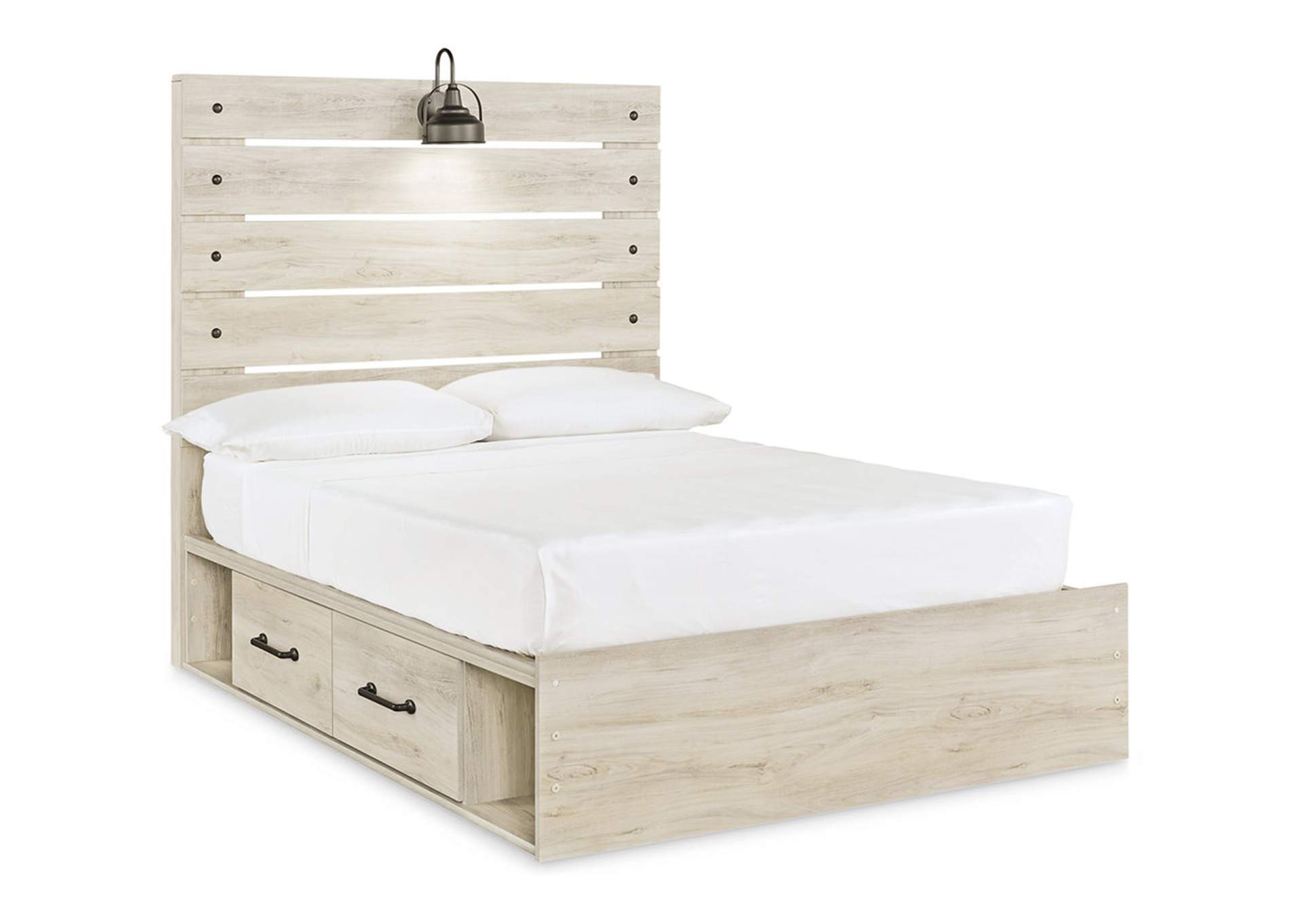 Cambeck Full Panel Bed with 2 Storage Drawers with Mirrored Dresser, Chest and Nightstand,Signature Design By Ashley