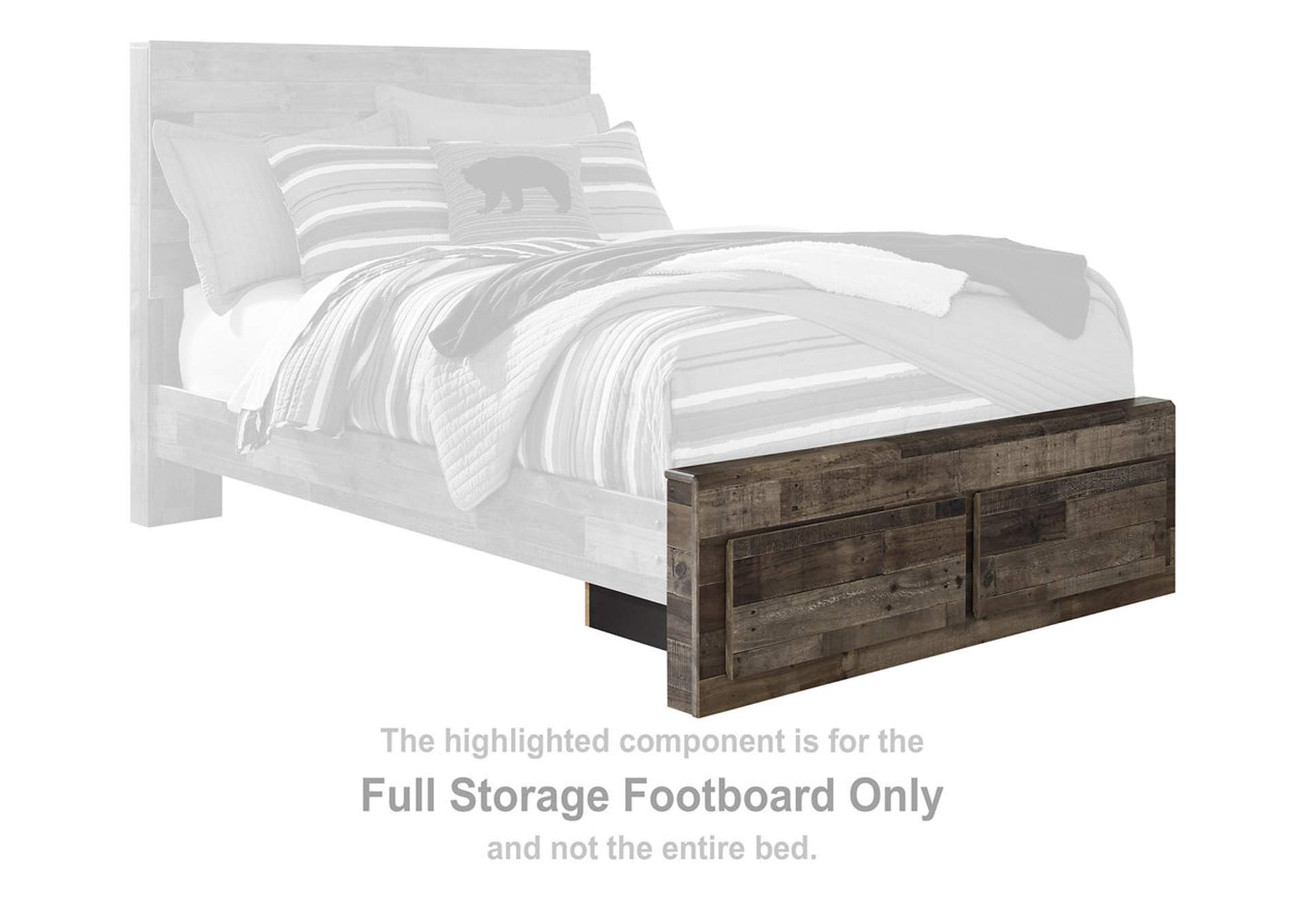 Derekson Full Panel Storage Bed with Nightstand,Signature Design By Ashley
