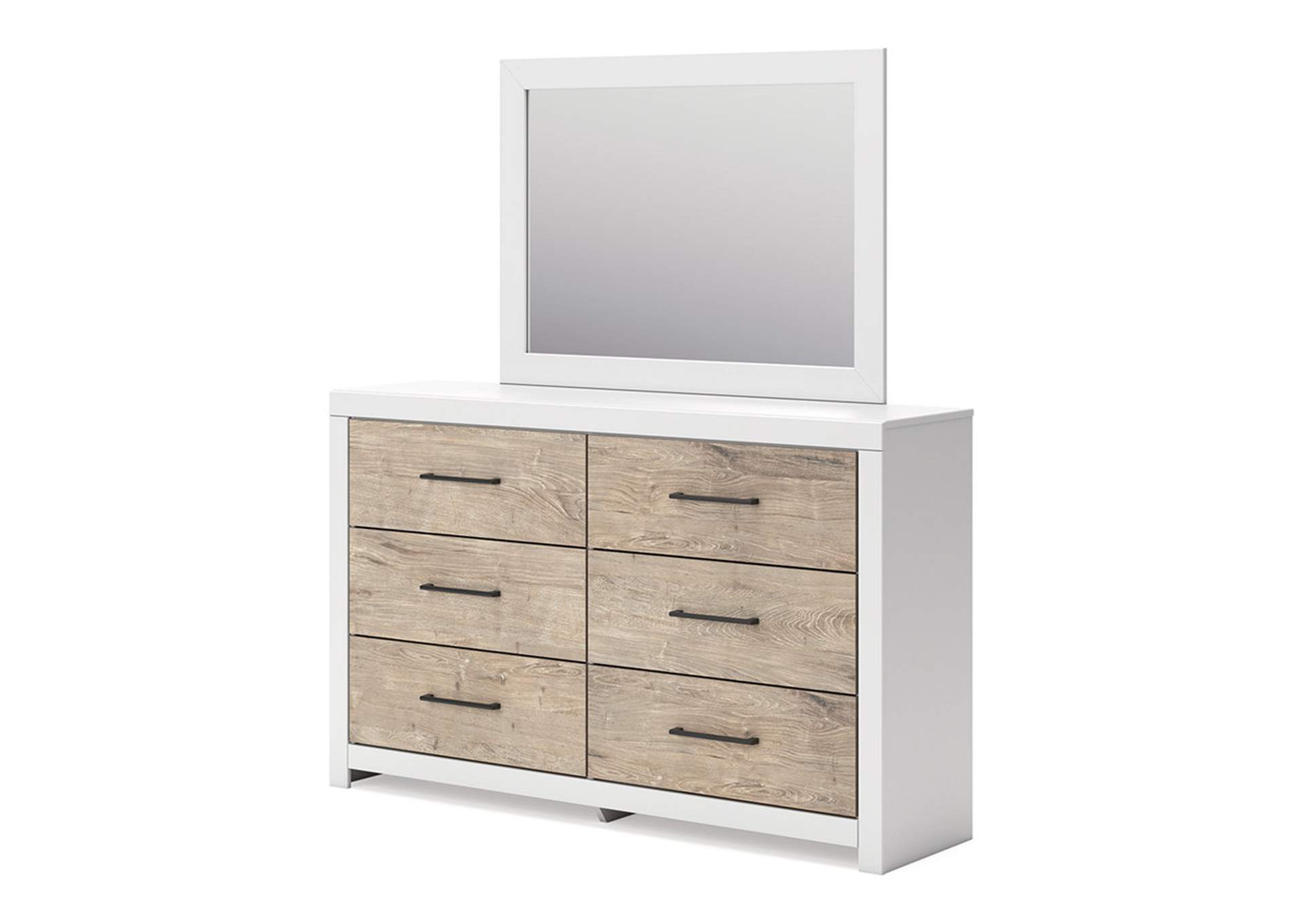 Charbitt Twin Panel Bed with Mirrored Dresser,Signature Design By Ashley