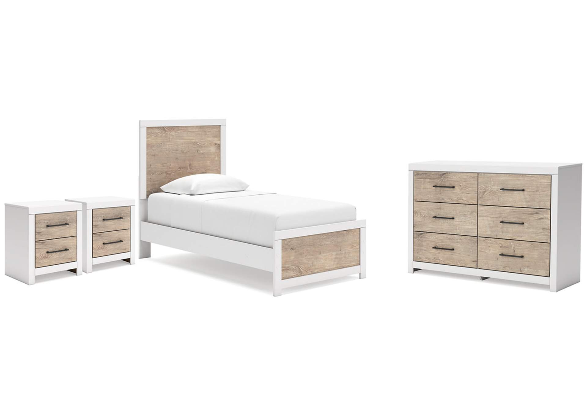 Charbitt Twin Panel Bed with Dresser and 2 Nightstands,Signature Design By Ashley