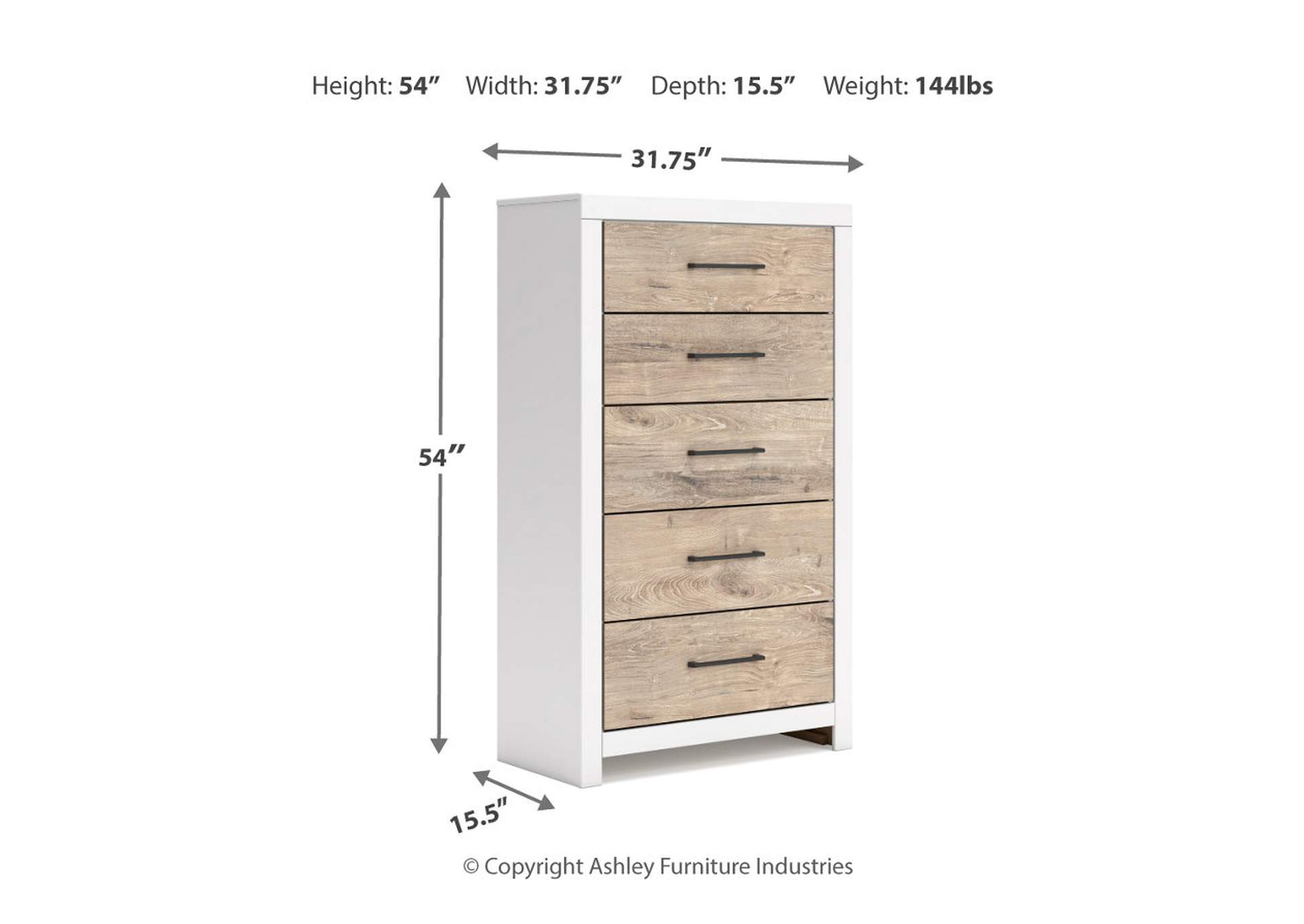 Charbitt Queen Panel Bed with Mirrored Dresser, Chest and 2 Nightstands,Signature Design By Ashley