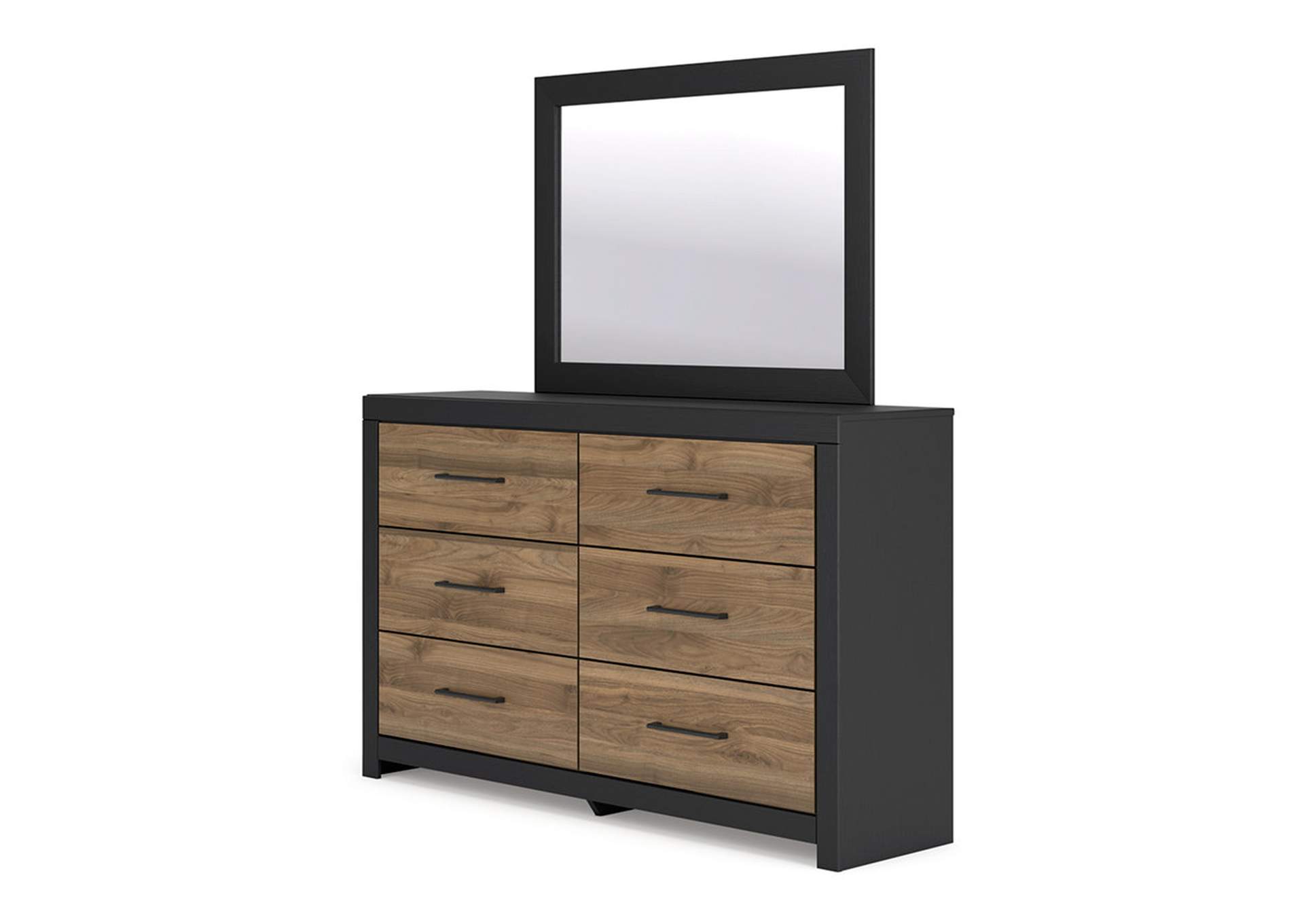 Vertani Twin Panel Bed with Mirrored Dresser, Chest and Nightstand,Signature Design By Ashley