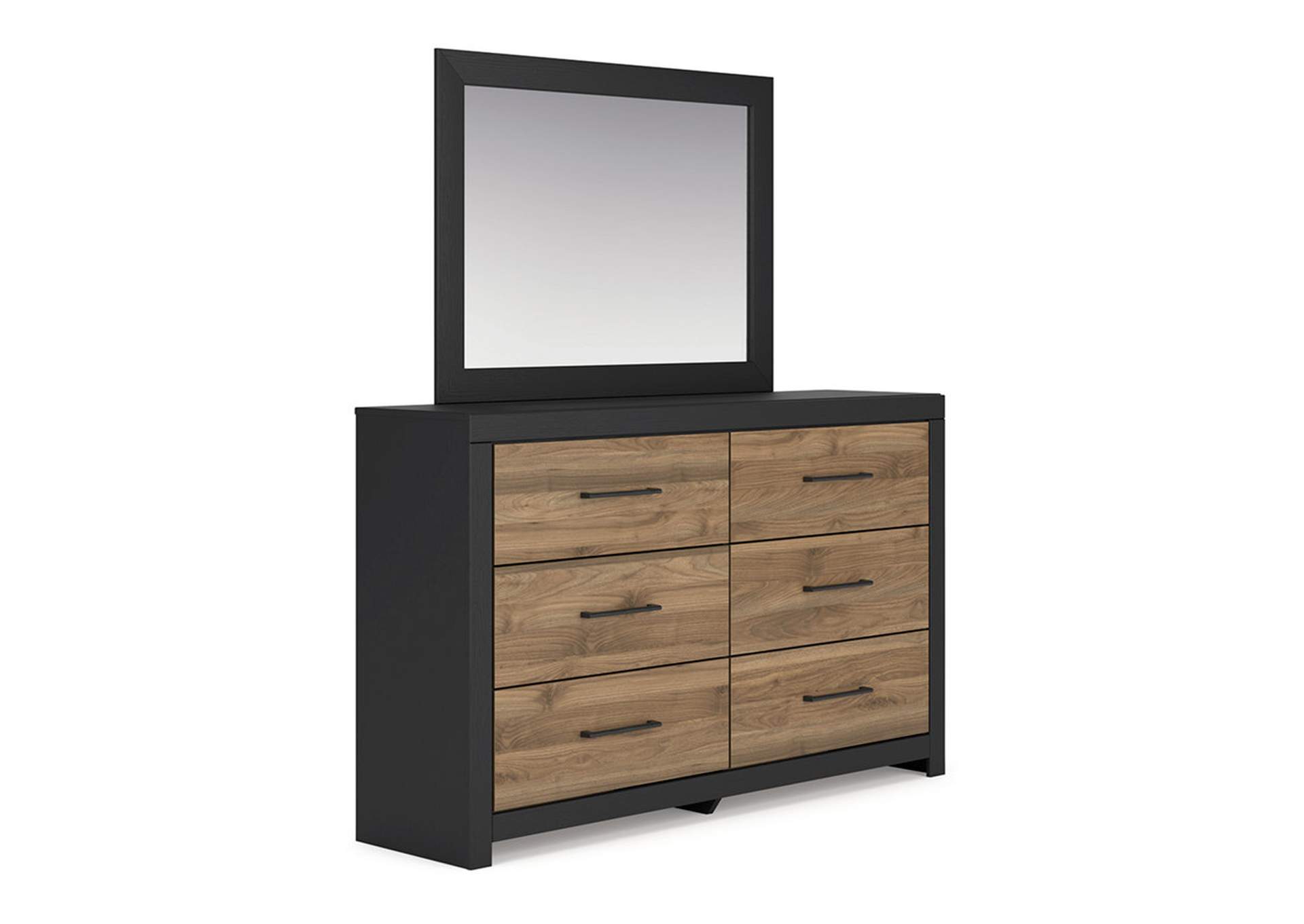 Vertani Queen Panel Bed with Mirrored Dresser, Chest and 2 Nightstands,Signature Design By Ashley