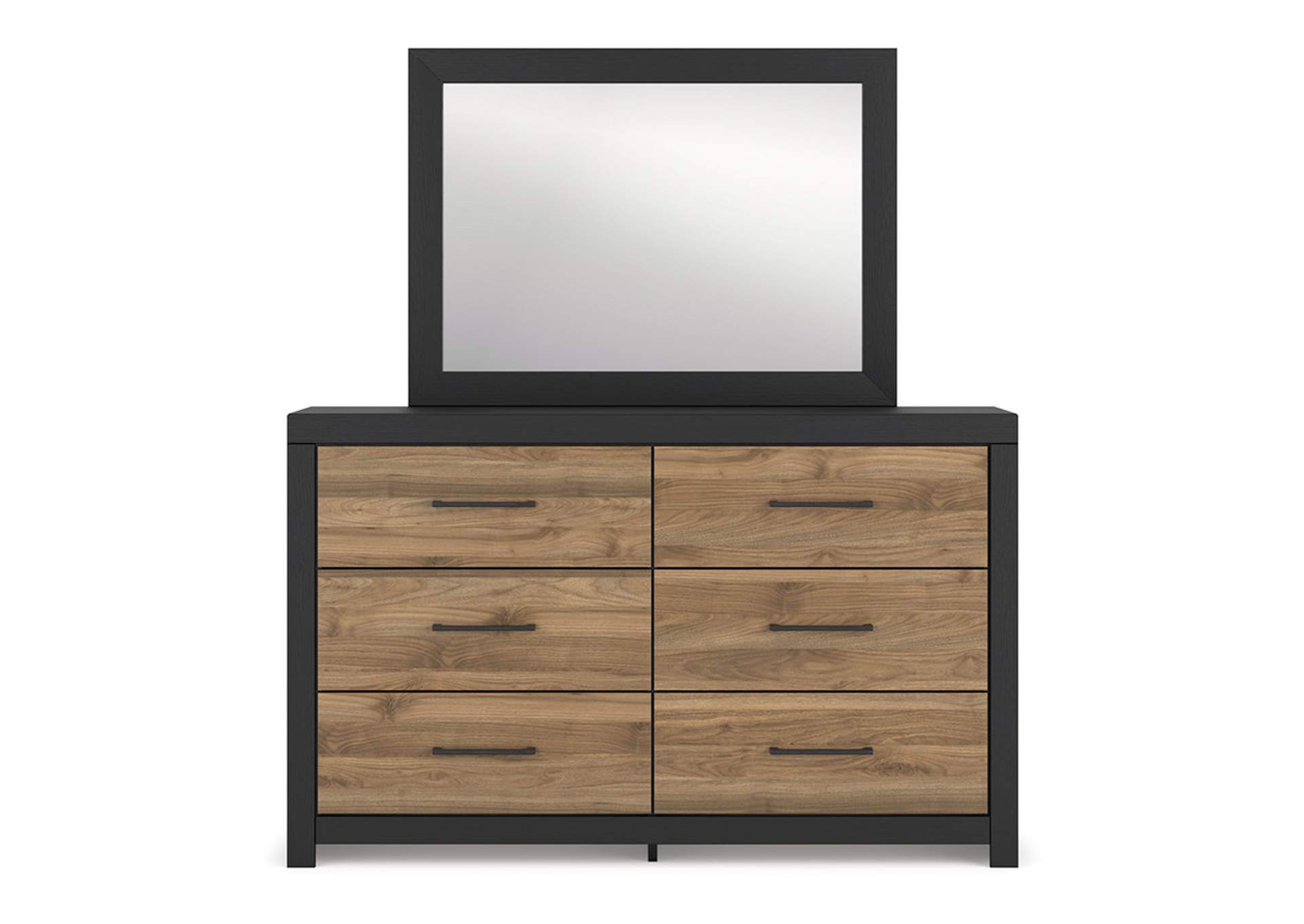 Vertani Twin Panel Bed with Mirrored Dresser, Chest and 2 Nightstands,Signature Design By Ashley