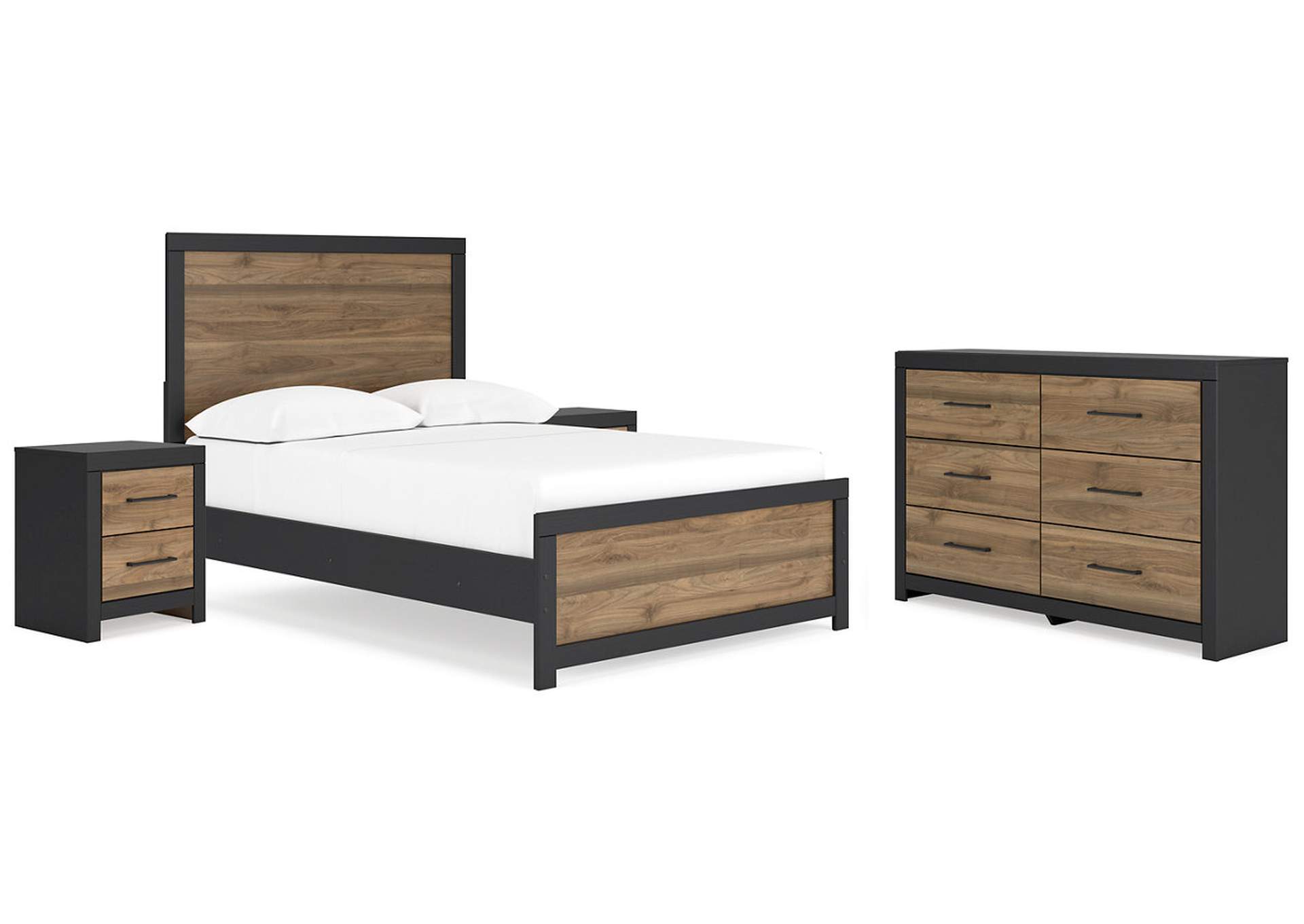 Vertani Full Panel Bed with Dresser and 2 Nightstands,Signature Design By Ashley