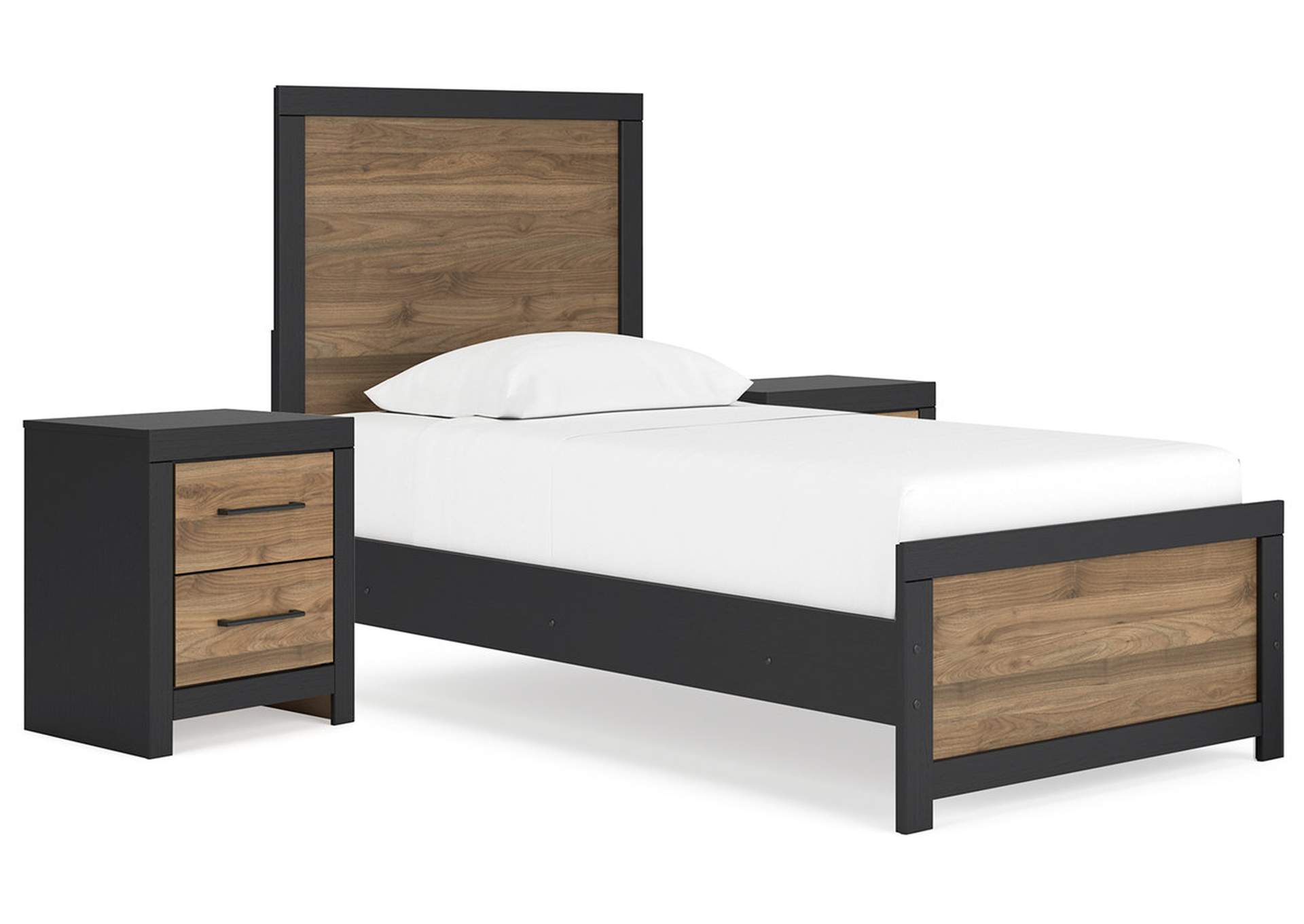 Vertani Twin Panel Bed with Nightstand,Signature Design By Ashley