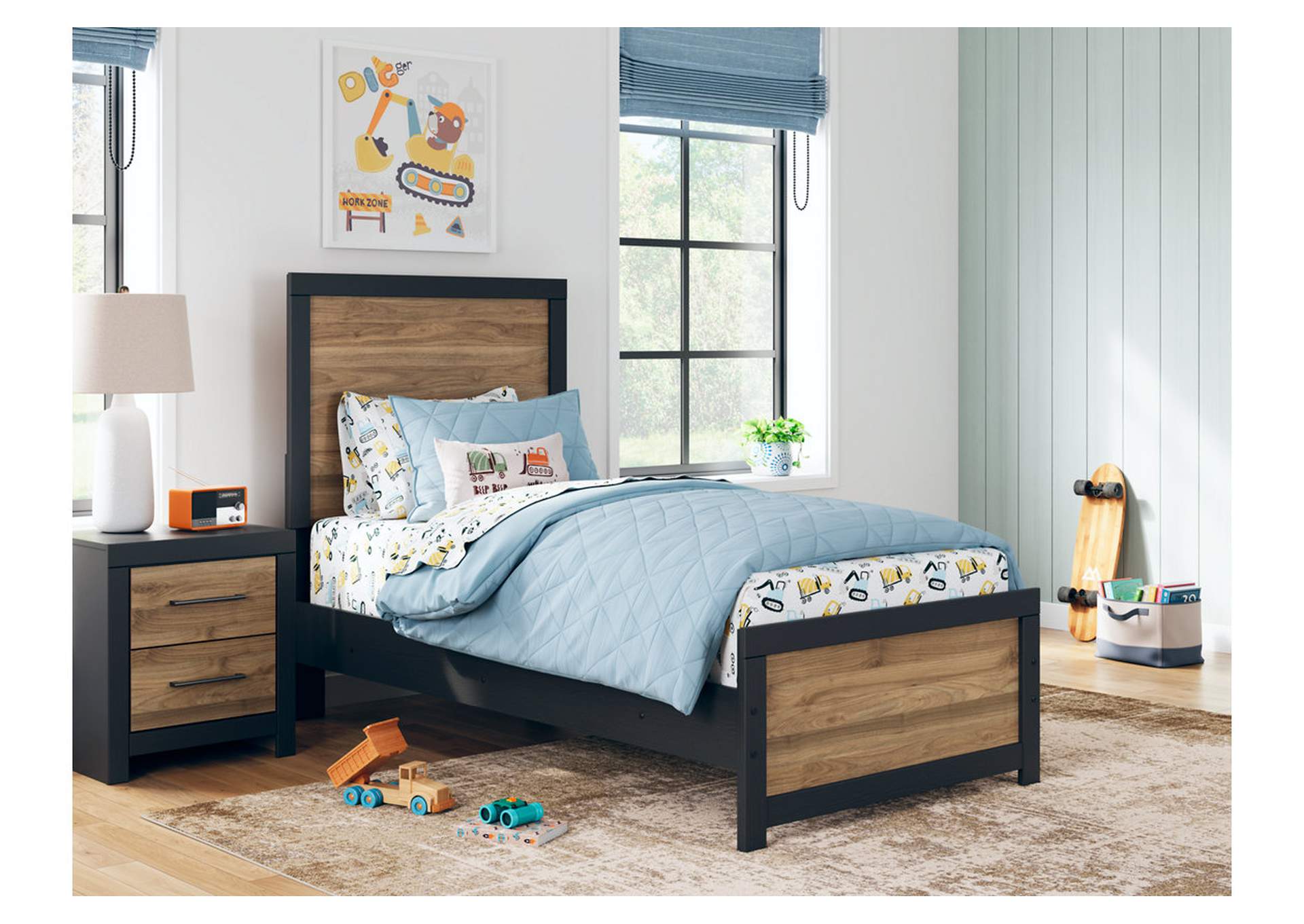 Vertani Twin Panel Bed with Dresser and 2 Nightstands,Signature Design By Ashley