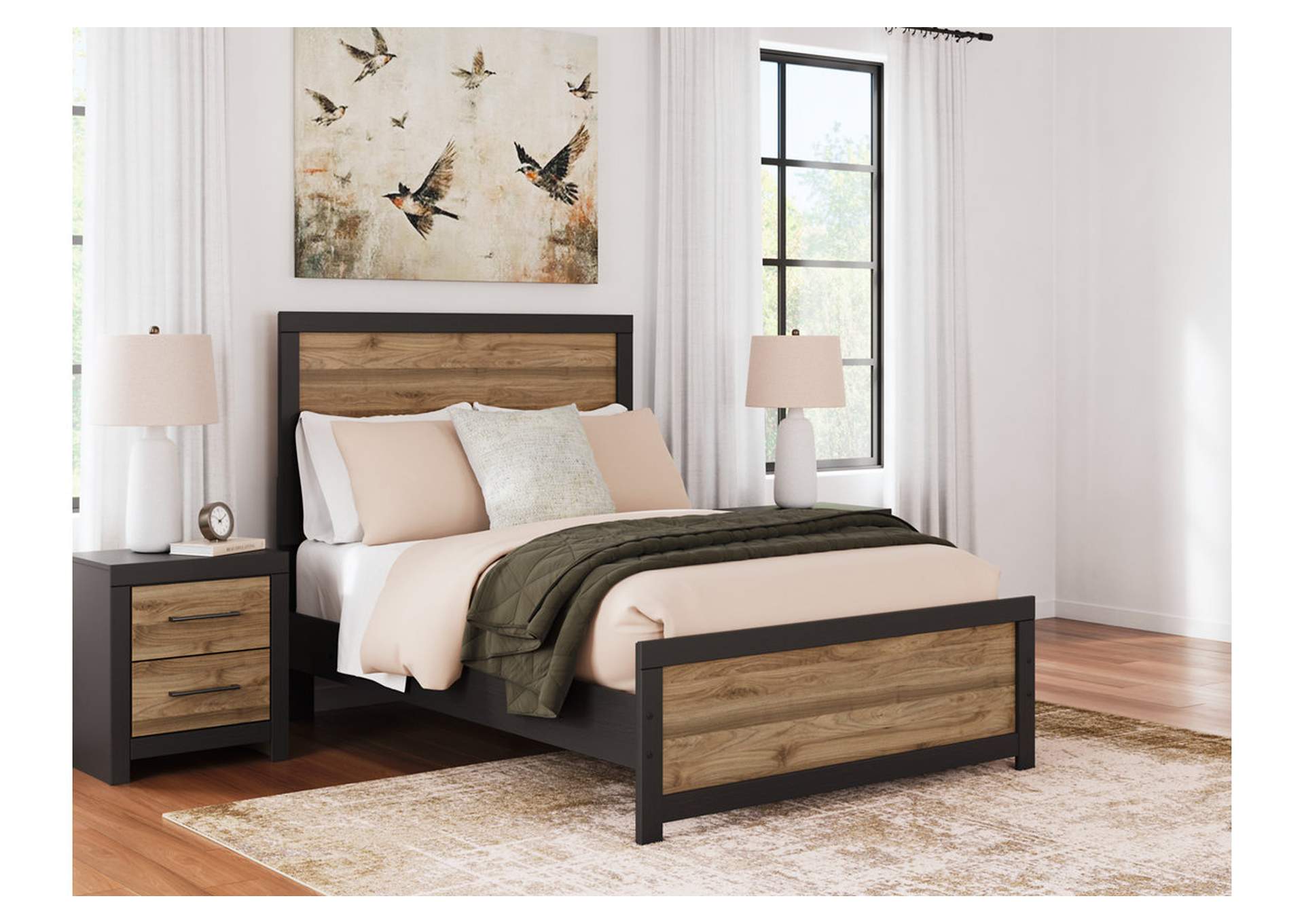 Vertani Full Panel Bed with 2 Nightstands,Signature Design By Ashley