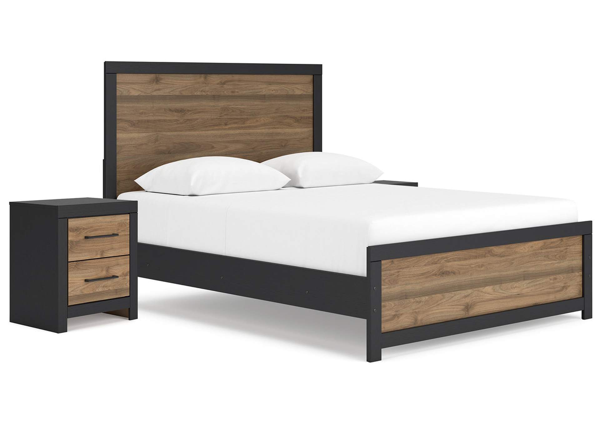 Vertani Queen Panel Bed with 2 Nightstands,Signature Design By Ashley