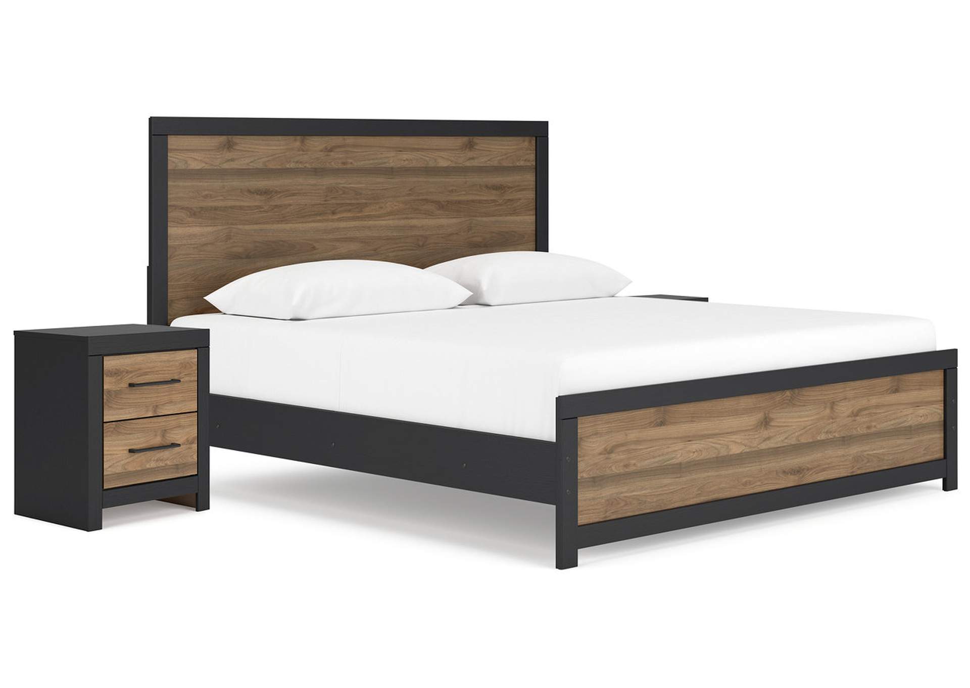 Vertani King Panel Bed with 2 Nightstands,Signature Design By Ashley