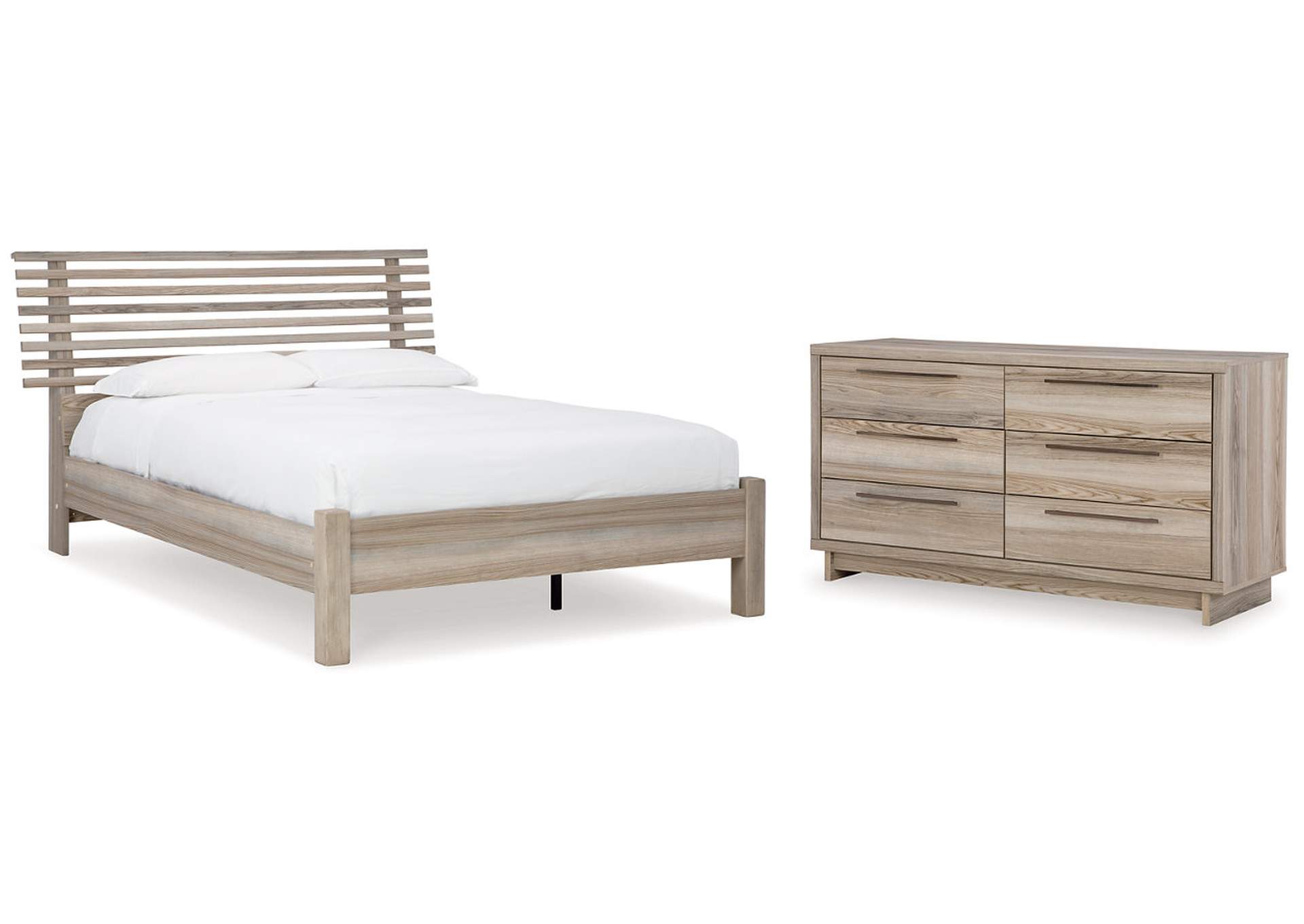 Hasbrick Queen Panel Bed with Dresser,Signature Design By Ashley