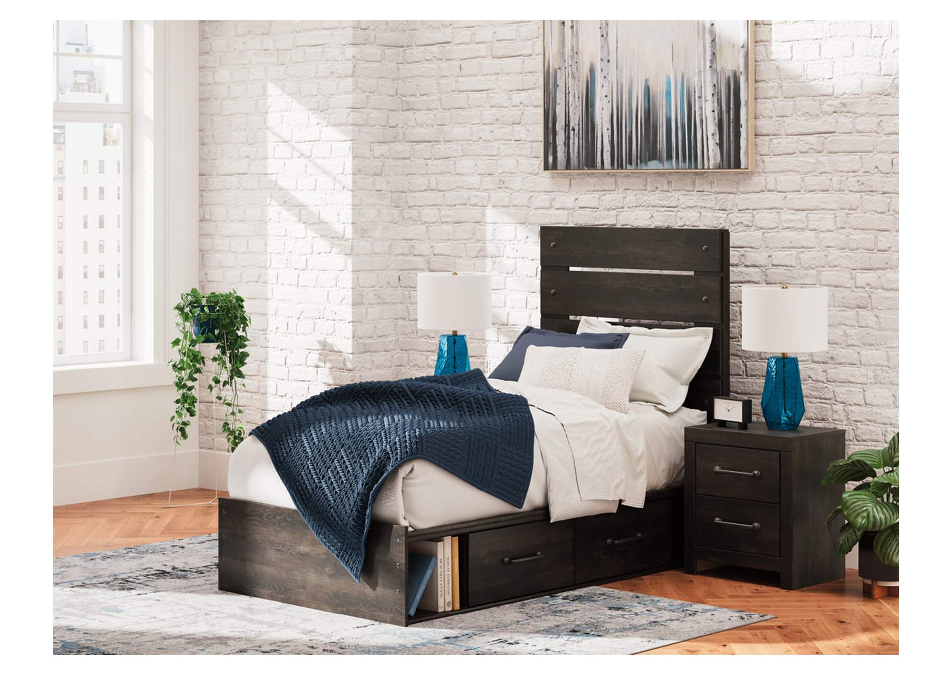 Delmorta Twin Panel Storage Bed,Signature Design By Ashley