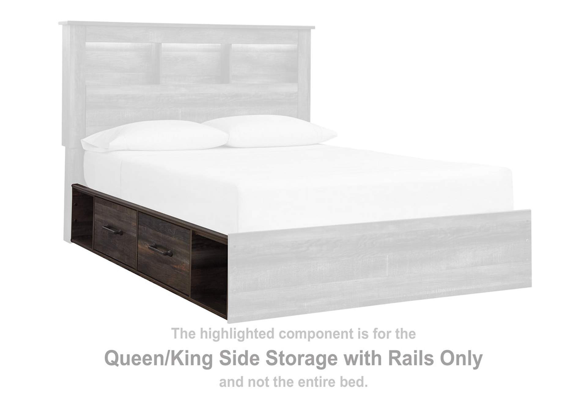 Drystan King Panel Bed with Storage, Dresser, Mirror and Nightstand,Signature Design By Ashley