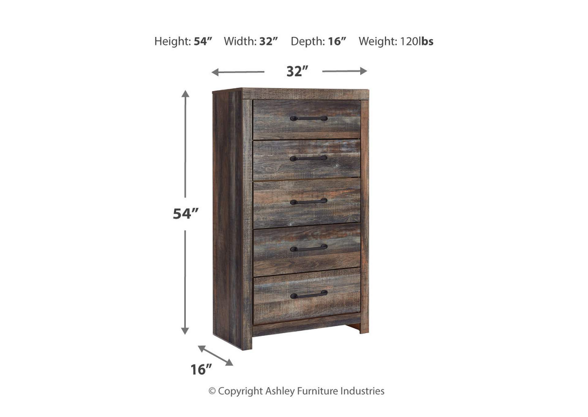 Drystan Queen Bookcase Storage Bed, Dresser, Mirror, Chest and 2 Nightstands,Signature Design By Ashley