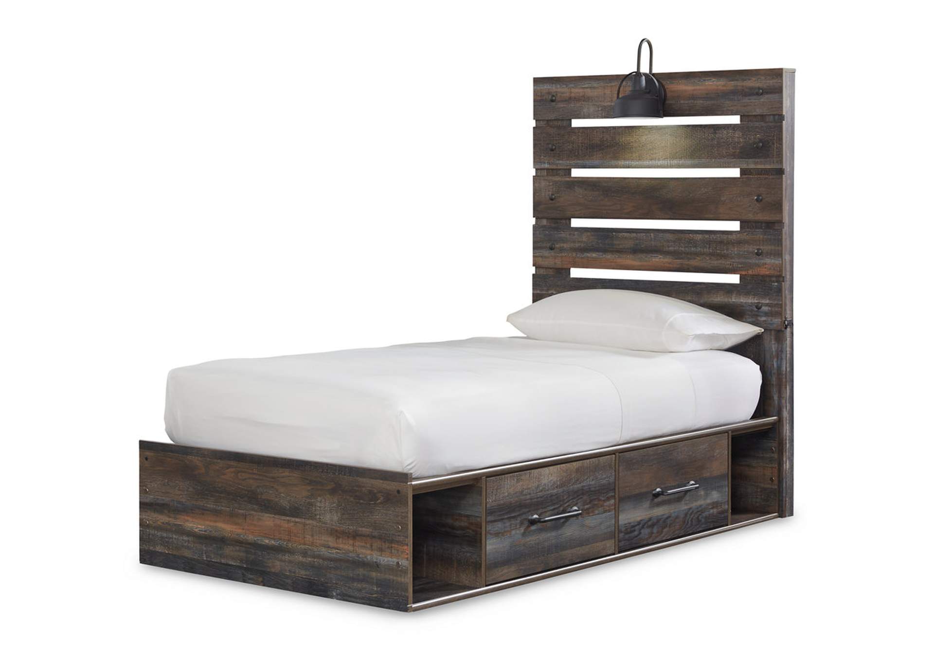 Drystan Twin Panel Bed with 4 Storage Drawers with Dresser,Signature Design By Ashley