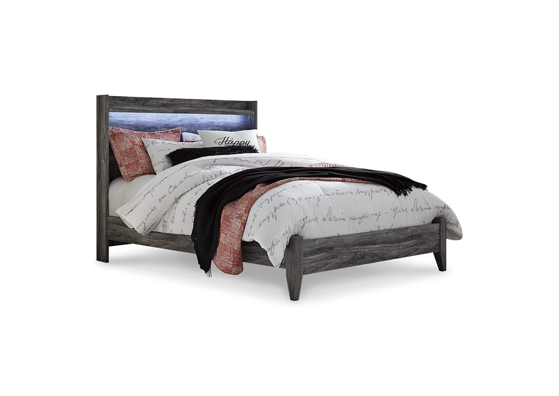 Baystorm Queen Panel Bed with Mirrored Dresser,Signature Design By Ashley