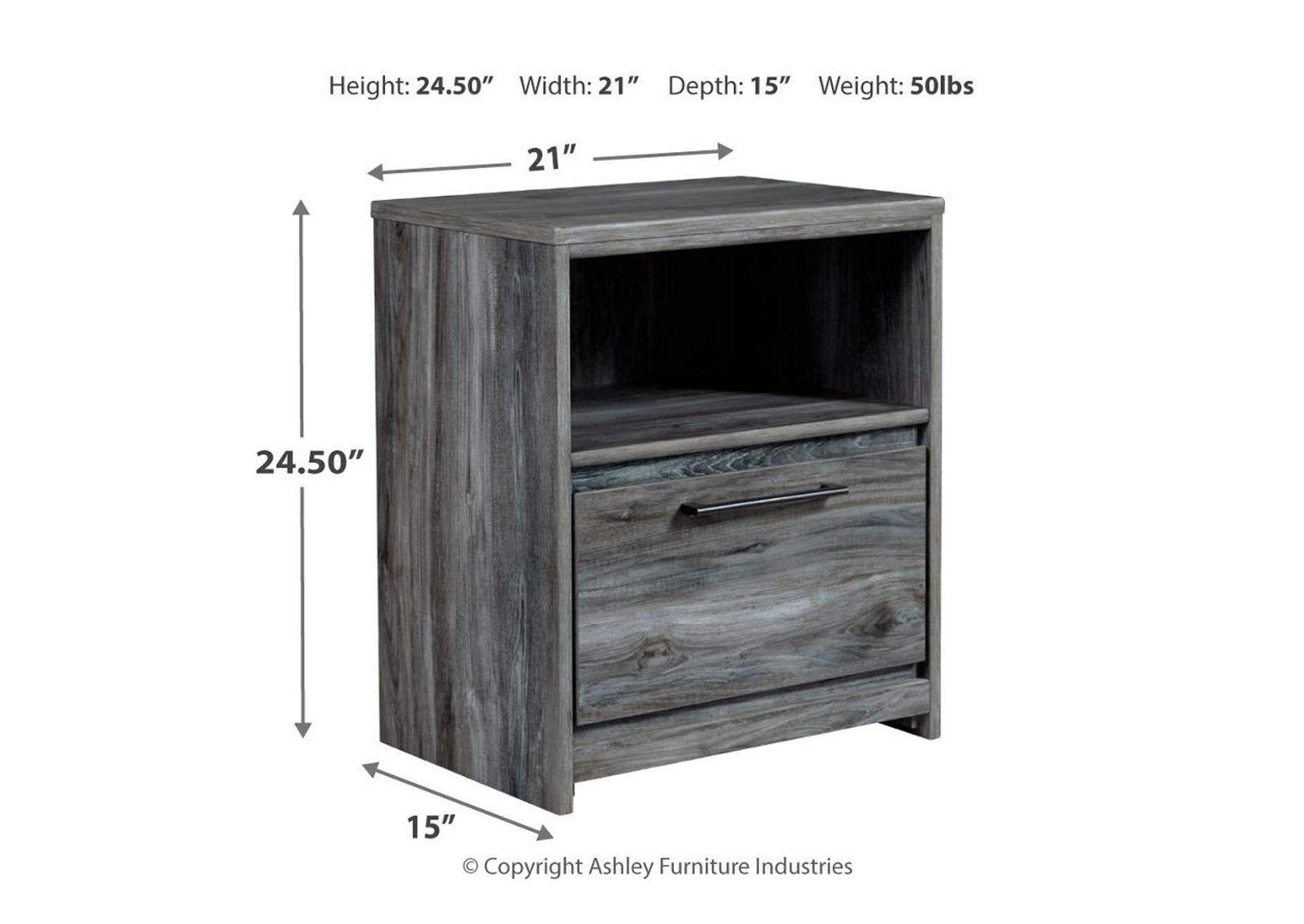 Baystorm Nightstand,Signature Design By Ashley