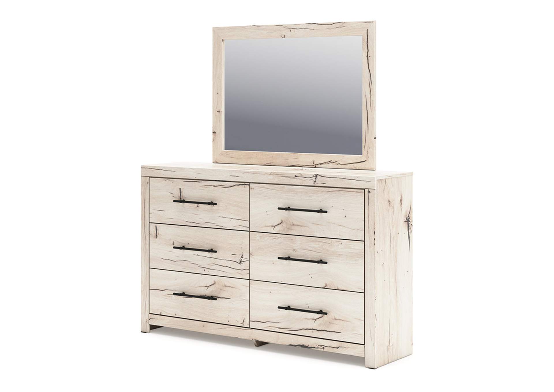 Lawroy Full Panel Bed with Mirrored Dresser,Benchcraft