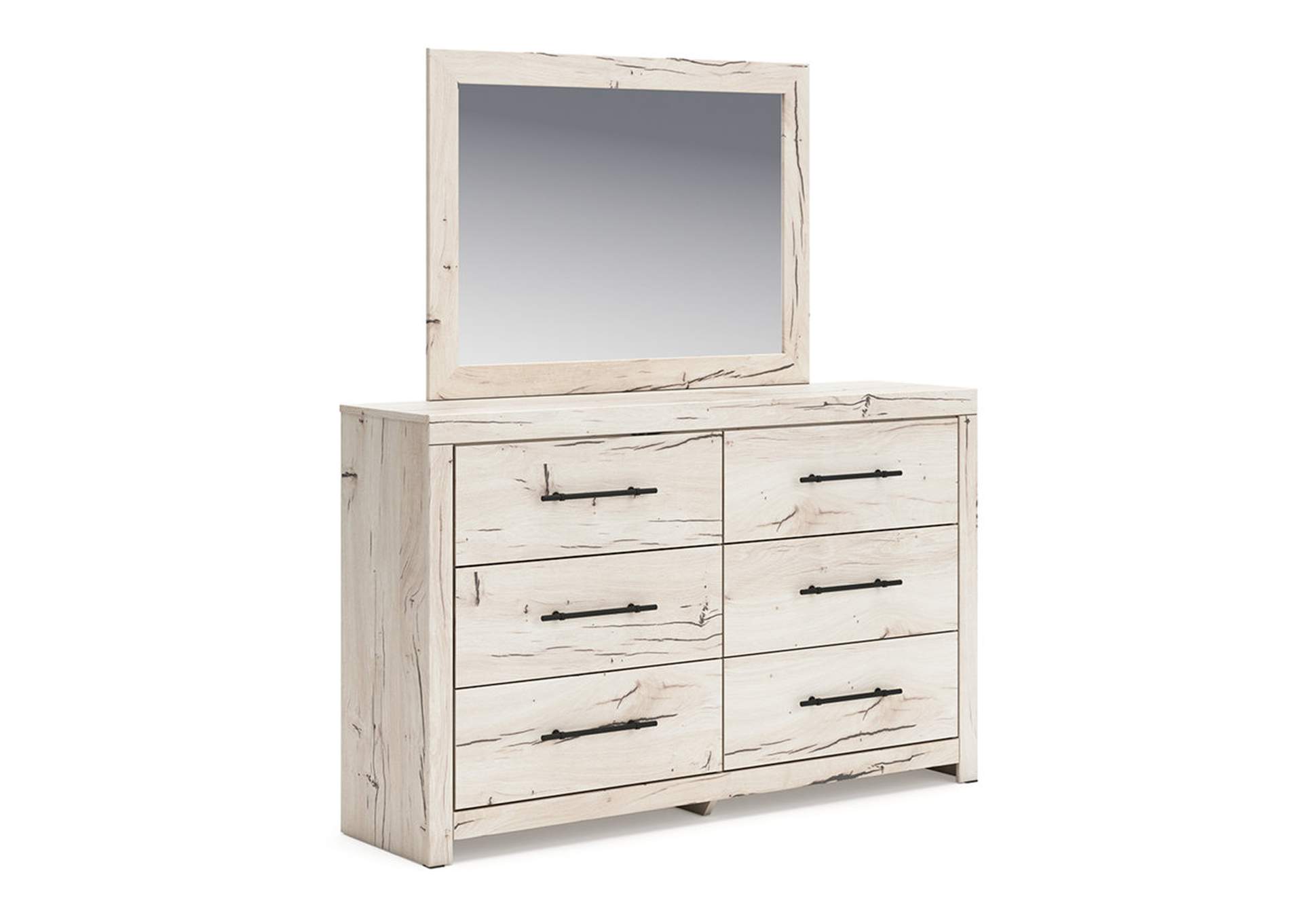 Lawroy Full Panel Storage Bed with Mirrored Dresser,Signature Design By Ashley