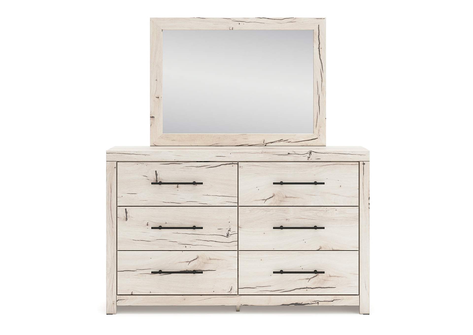 Lawroy Queen Panel Storage Bed with Mirrored Dresser,Signature Design By Ashley