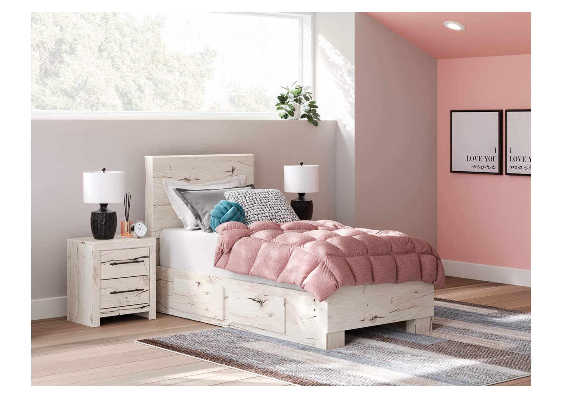 Lawroy Twin Panel Bed with Storage,Signature Design By Ashley