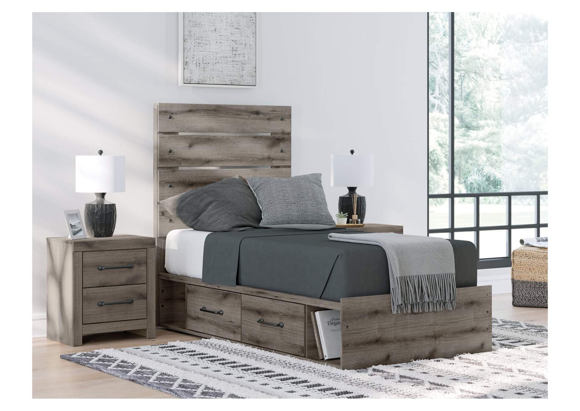 Urbanoore Twin Panel Storage Bed,Signature Design By Ashley