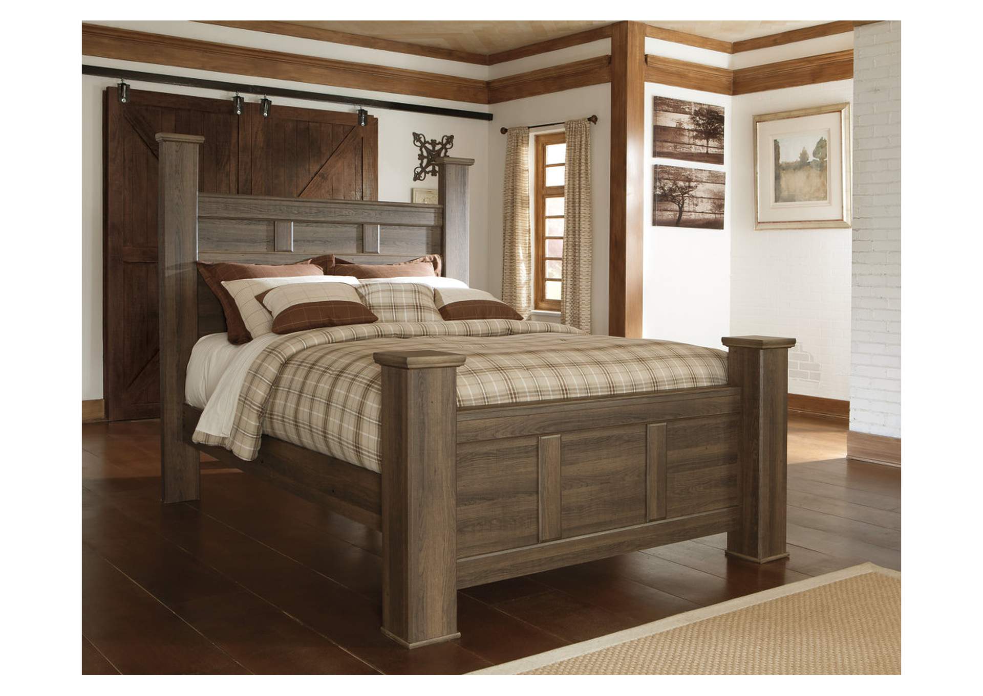Juararo Queen Poster Bed and 2 Chests,Signature Design By Ashley