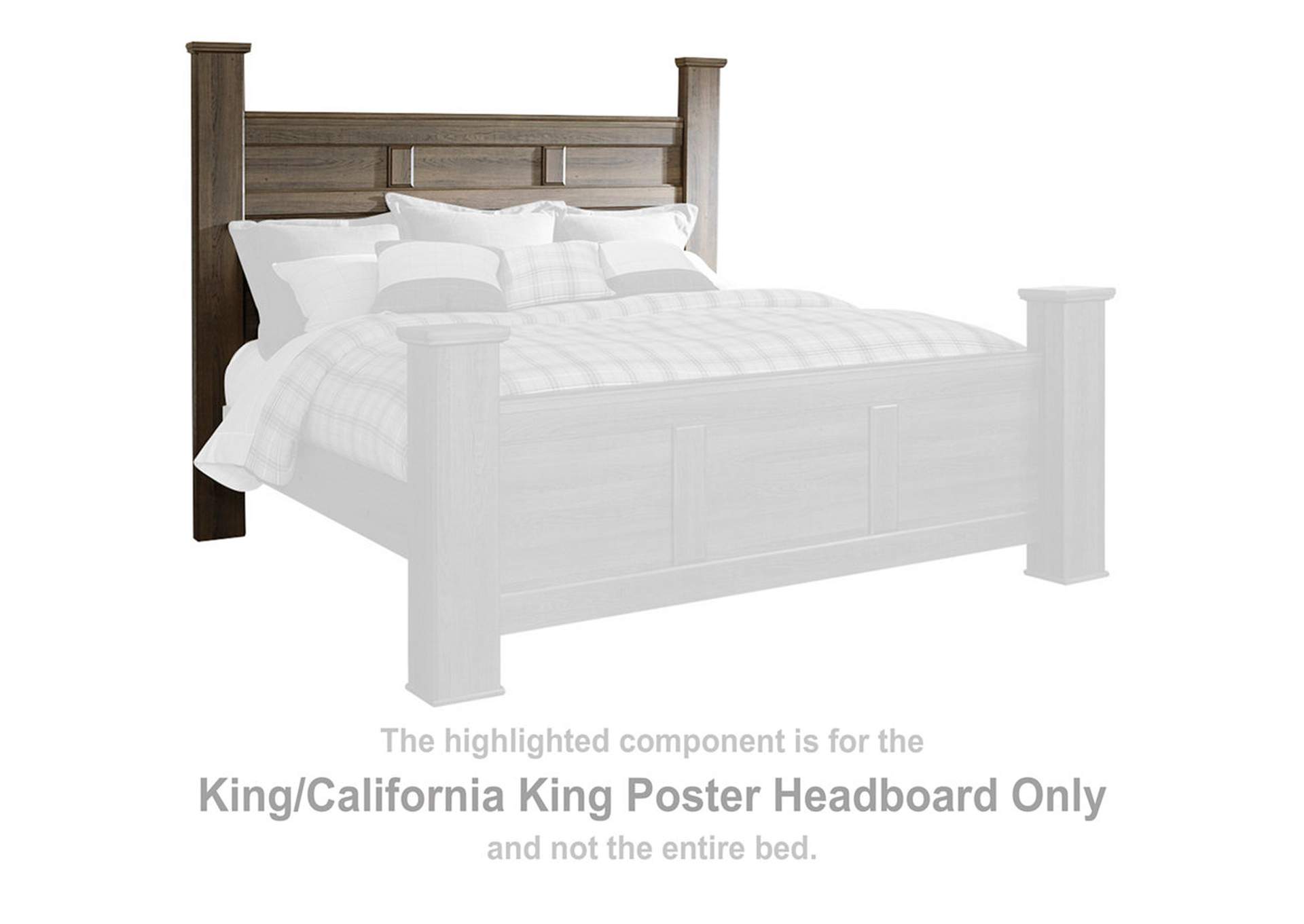 Juararo California King Poster Bed, Dresser, Mirror and 2 Nightstands,Signature Design By Ashley