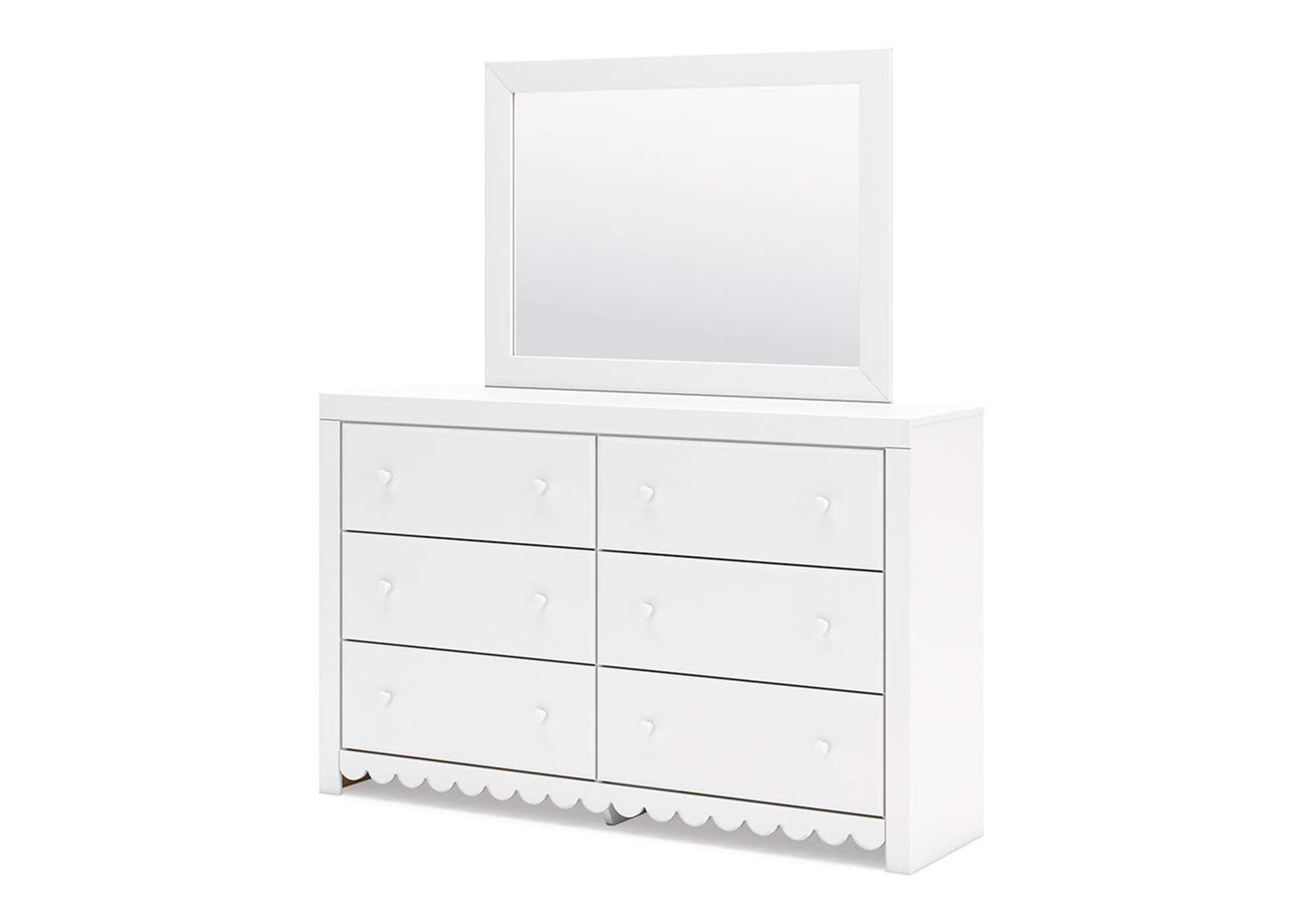 Mollviney Full Panel Storage Bed with Mirrored Dresser,Signature Design By Ashley