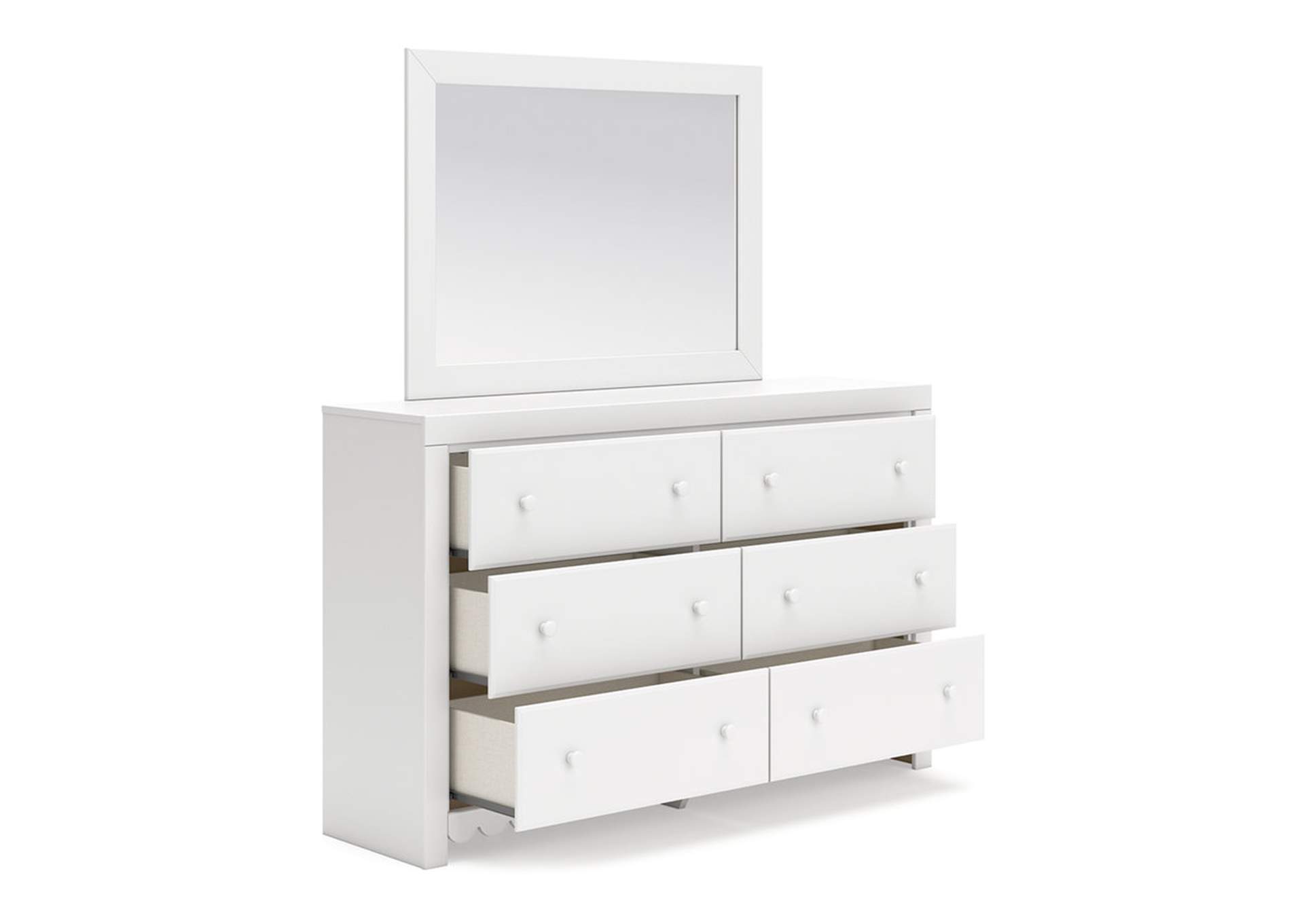 Mollviney Full Panel Storage Bed with Mirrored Dresser and Chest,Signature Design By Ashley