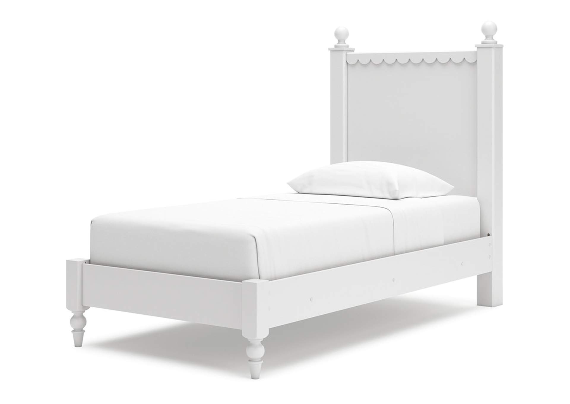 Mollviney Twin Panel Bed with Mirrored Dresser,Signature Design By Ashley