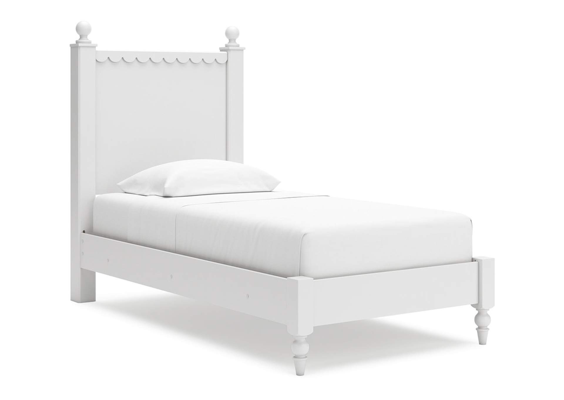 Mollviney Twin Panel Bed with Nightstand,Signature Design By Ashley