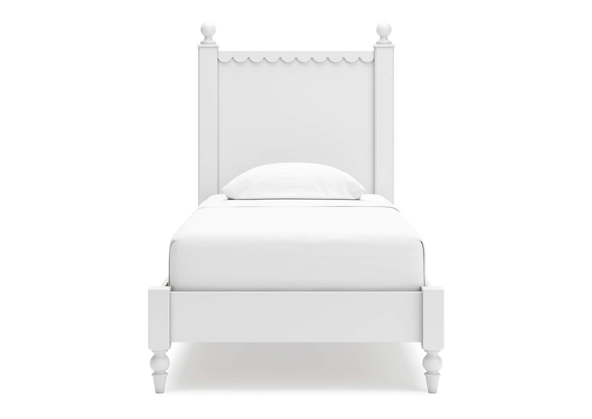 Mollviney Twin Panel Bed with Mirrored Dresser and 2 Nightstands,Signature Design By Ashley