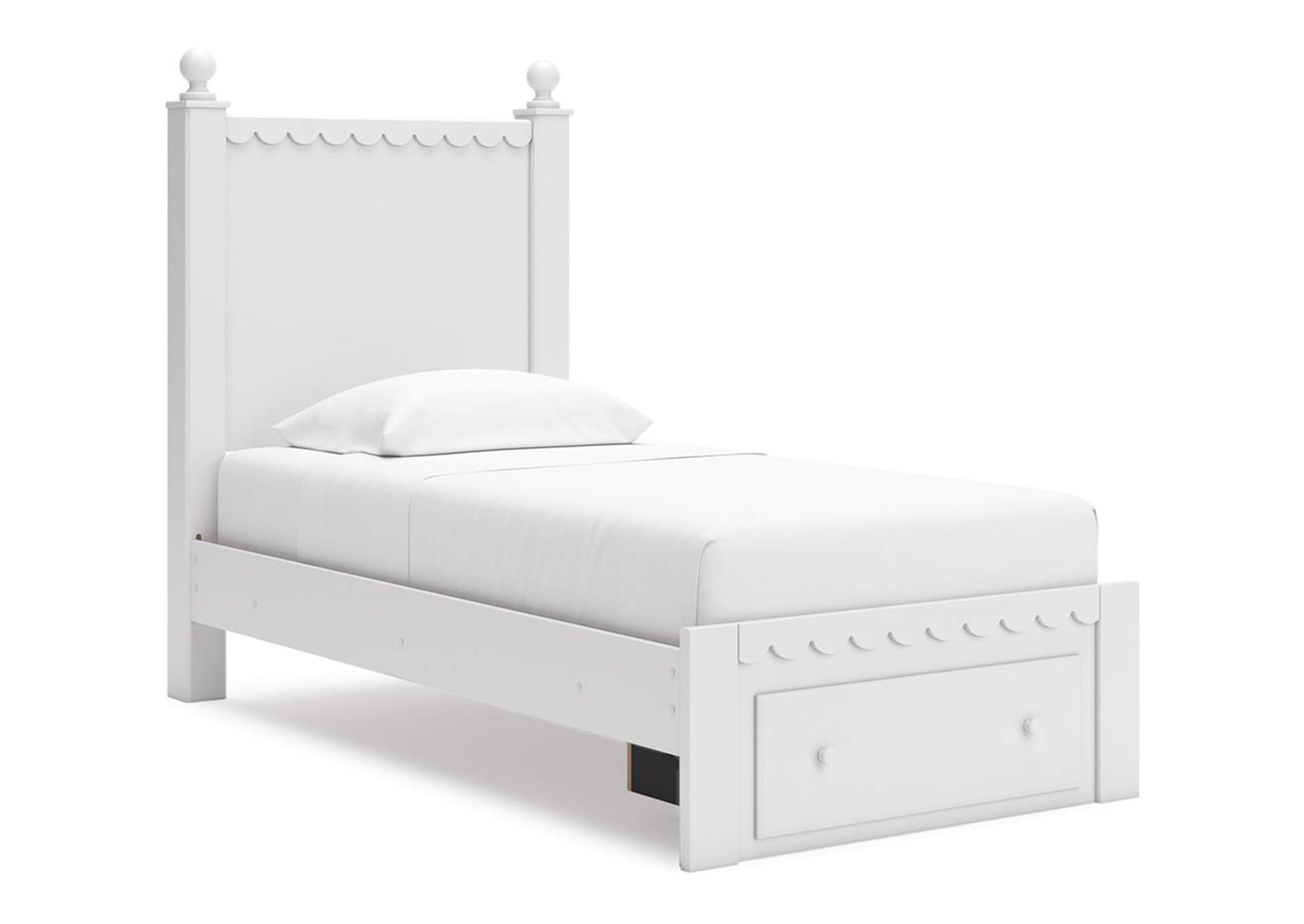 Mollviney Twin Panel Storage Bed with 2 Nightstands,Signature Design By Ashley