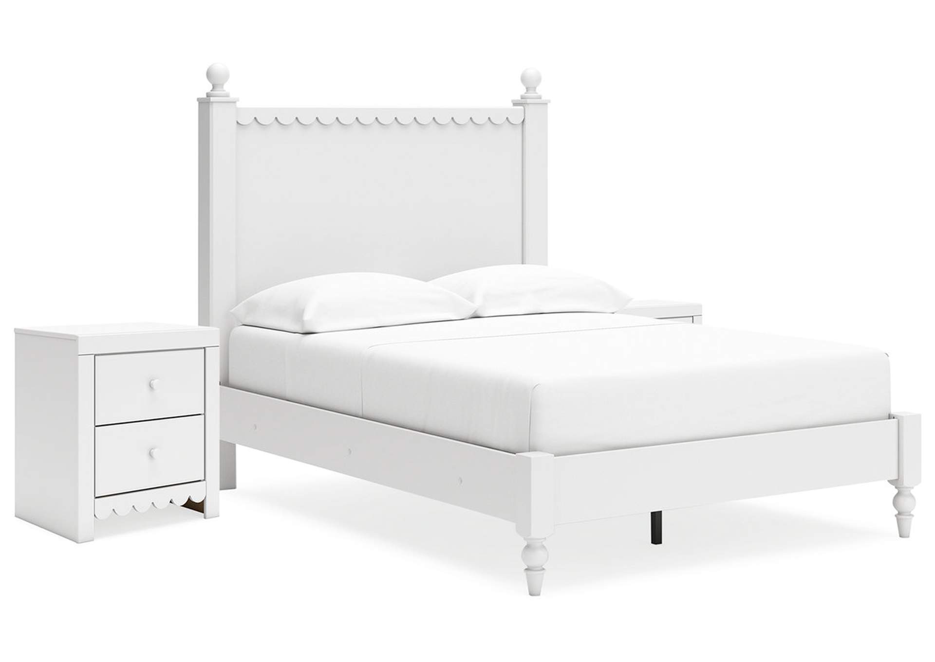 Mollviney Full Panel Bed with 2 Nightstands,Signature Design By Ashley