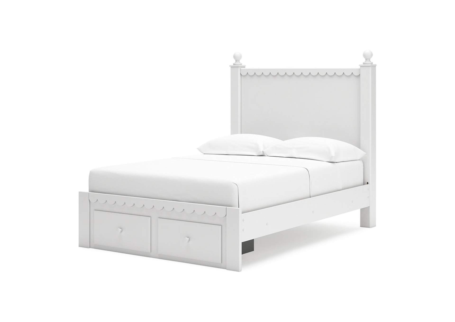 Mollviney Full Panel Storage Bed with Mirrored Dresser and Chest,Signature Design By Ashley