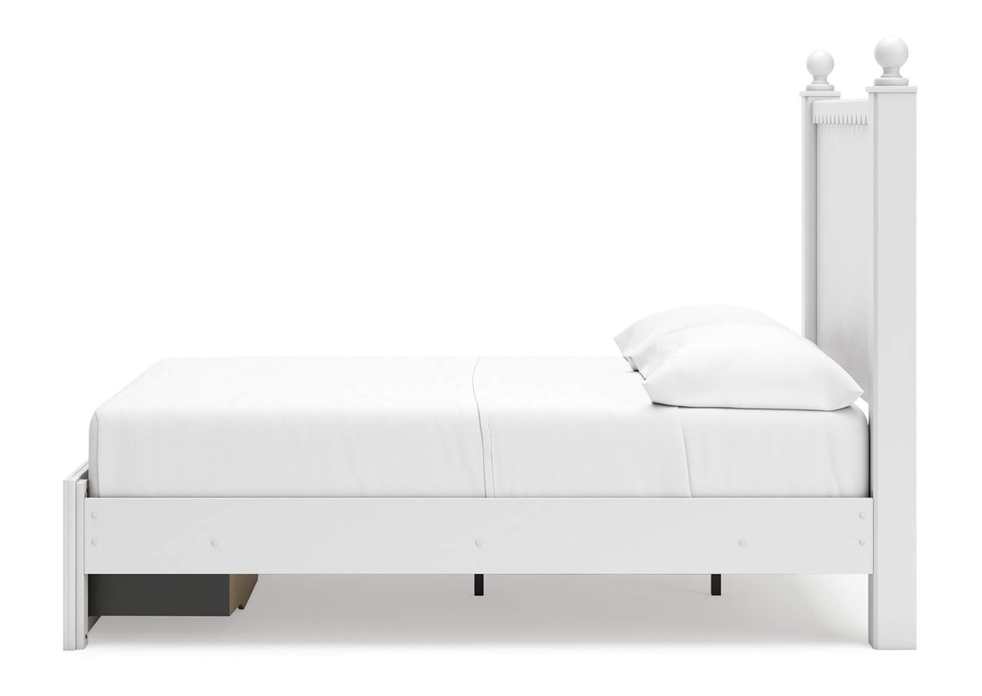 Mollviney Full Panel Storage Bed with Mirrored Dresser and 2 Nightstands,Signature Design By Ashley