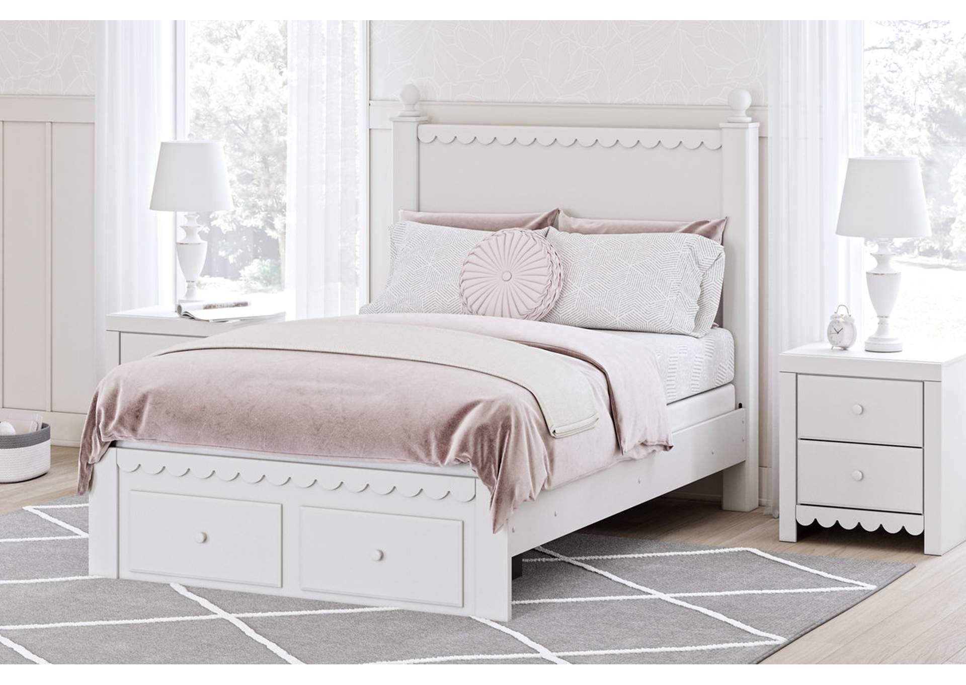 Mollviney Full Panel Storage Bed with Dresser,Signature Design By Ashley